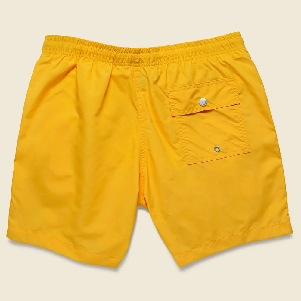 Solid Swim Trunk - Tangerine - Image 2
