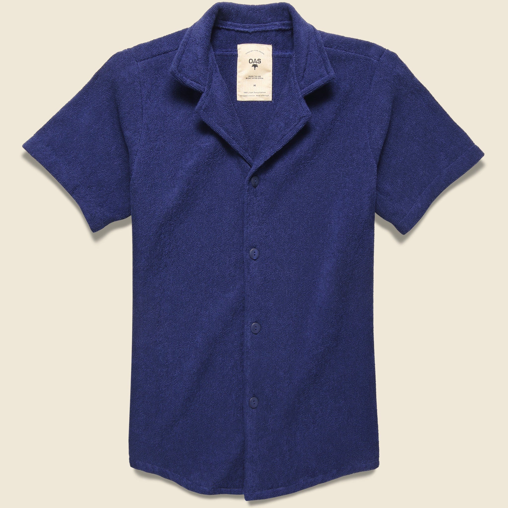 Solid Terry Shirt - Navy