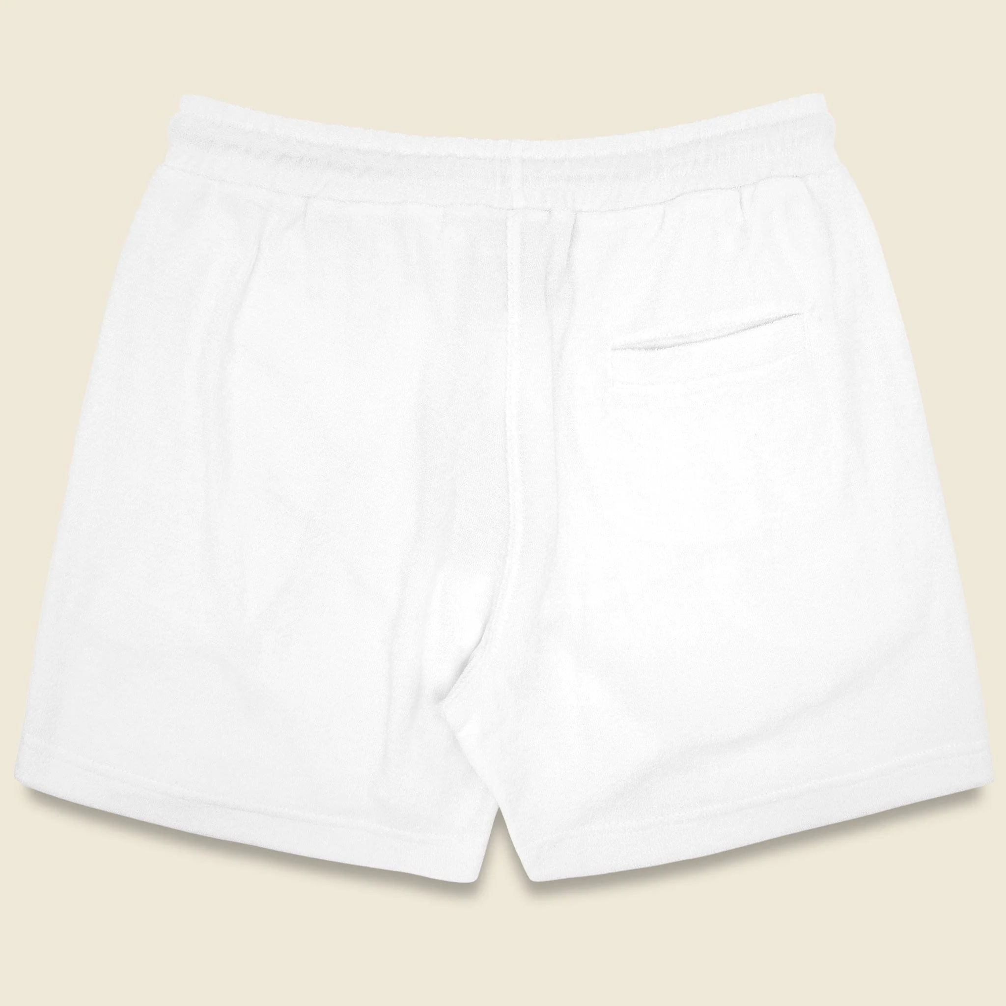 Solid Terry Shorts - White - Image 2