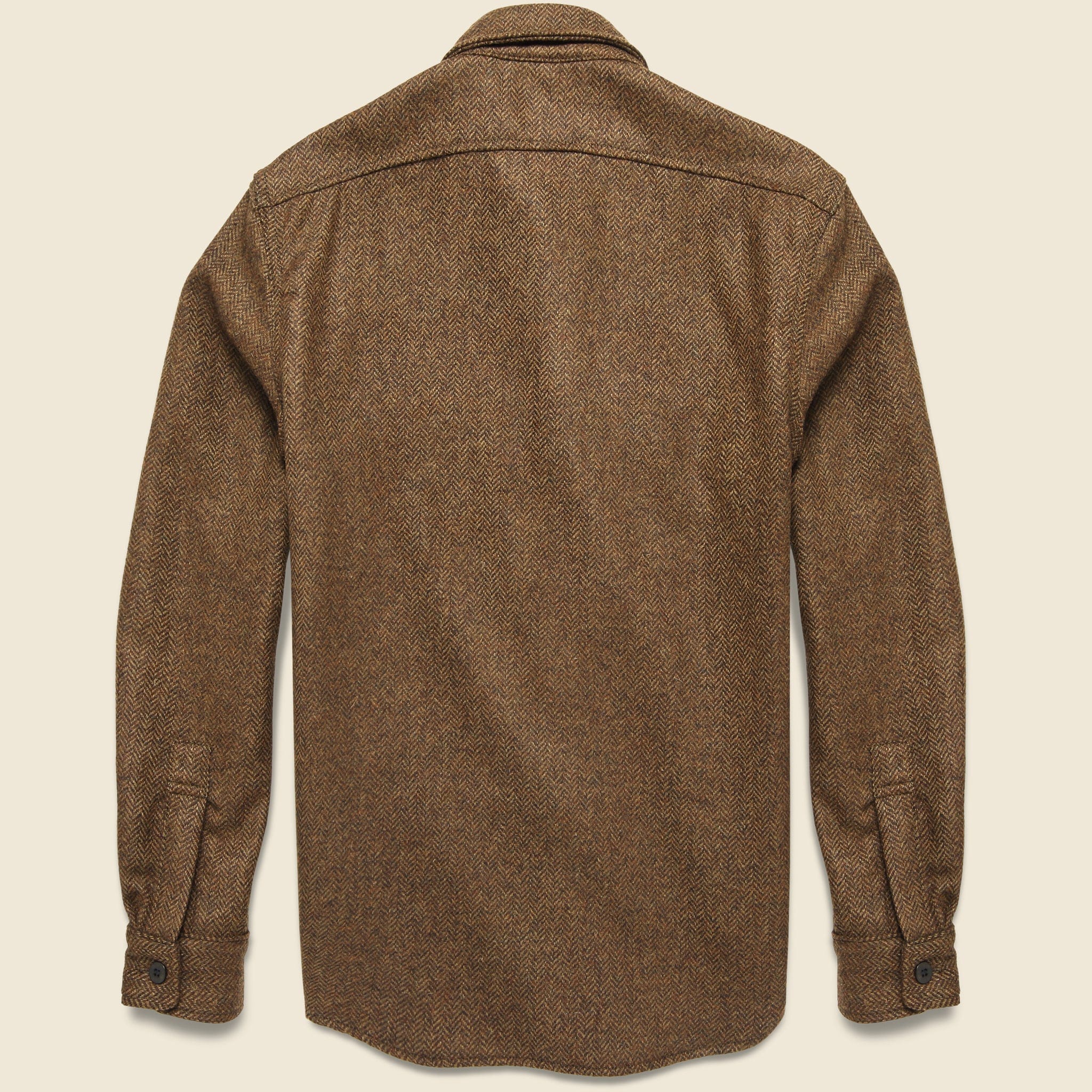 Solid Wool CPO - Cedar Herringbone - Image 2