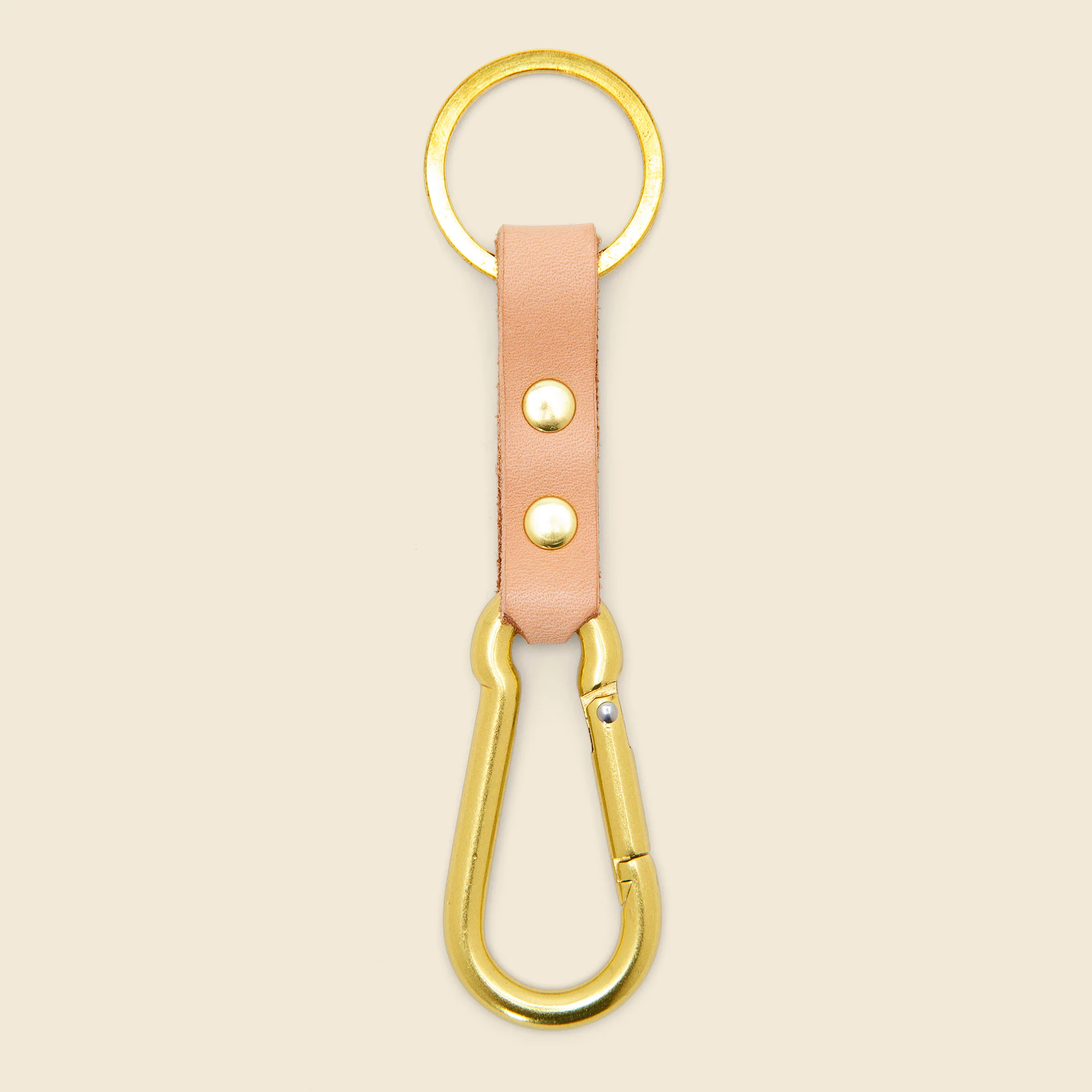 Carabiner Key Chain - Natural