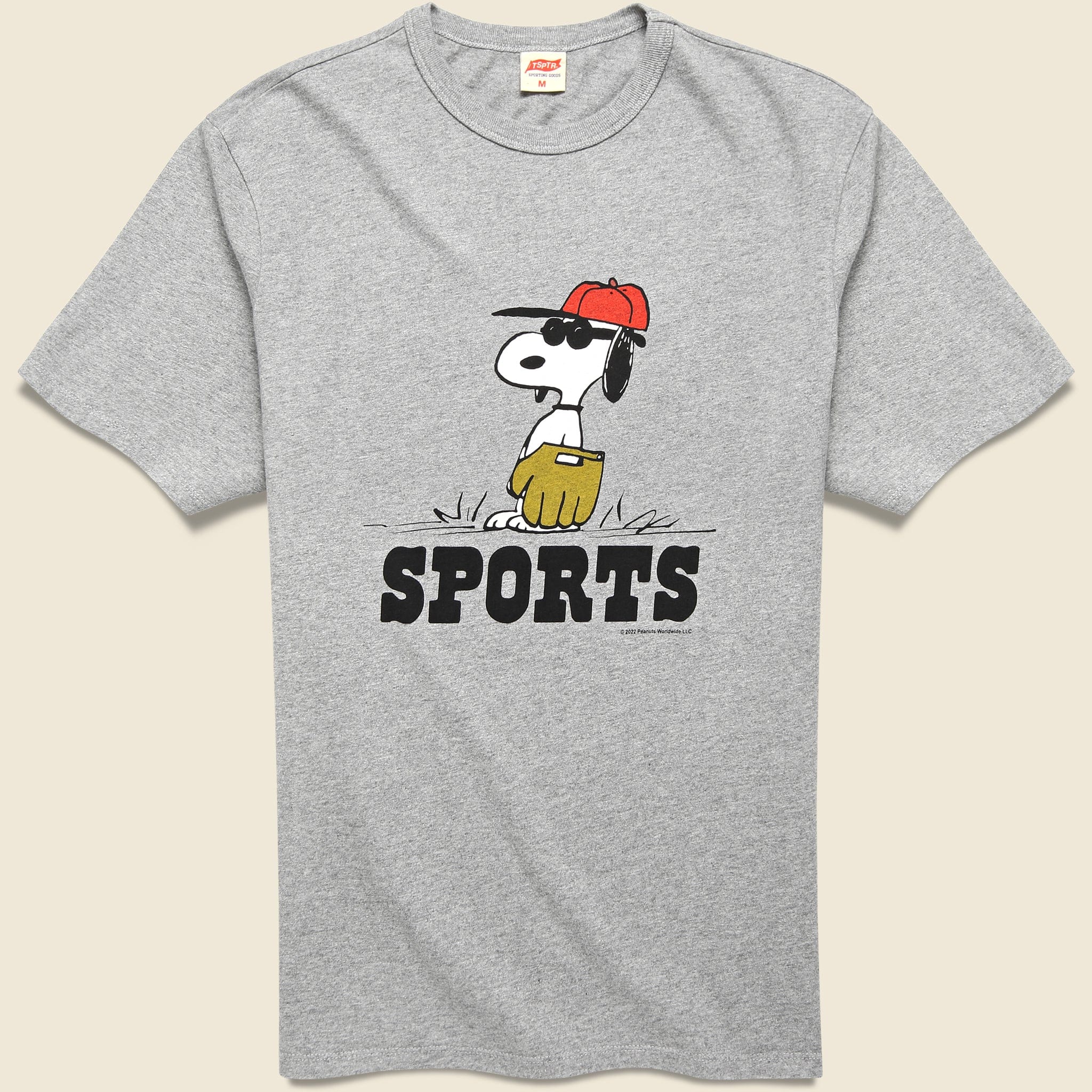 Sports Snoopy Tee - Grey Marl