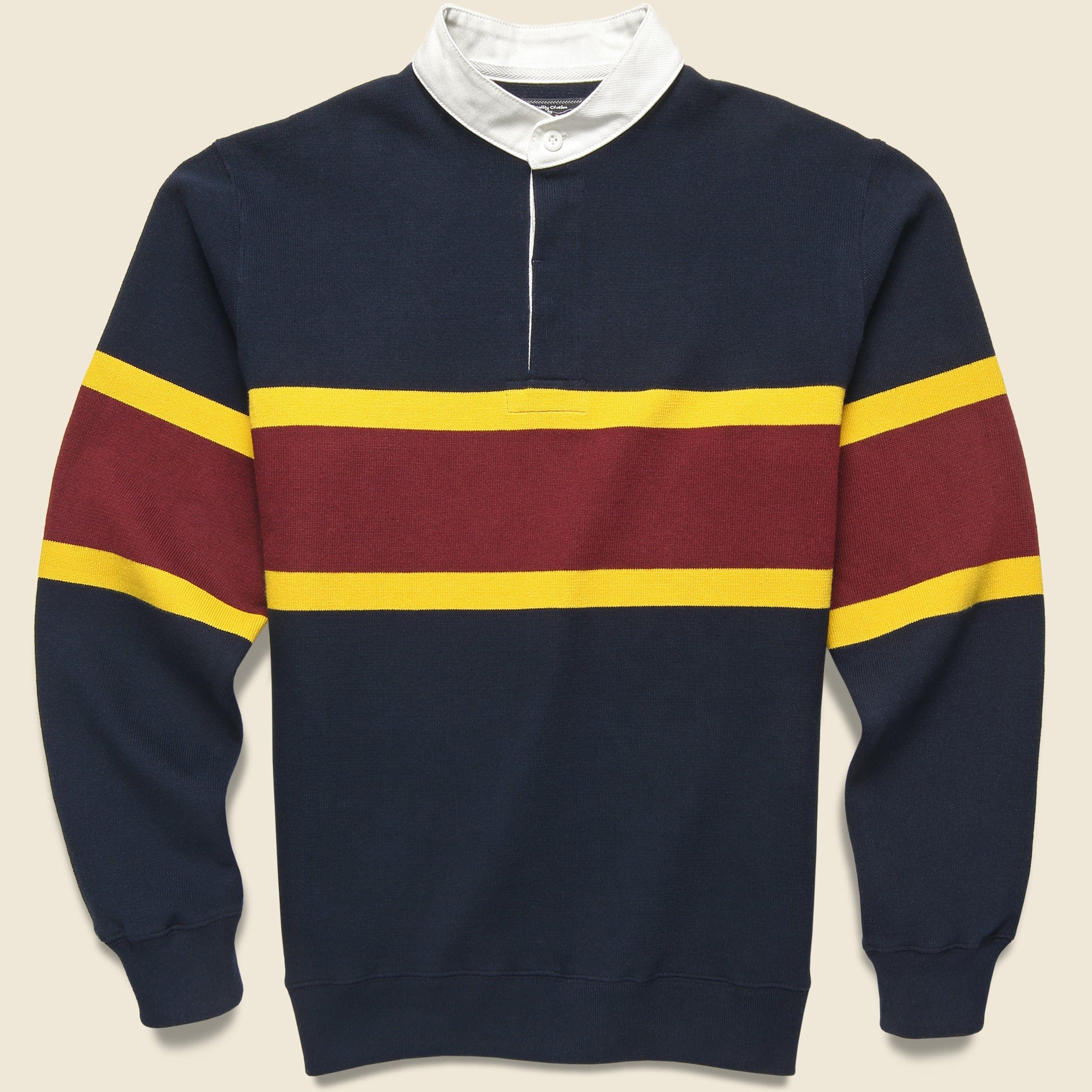 Stand Collar Rugger - Navy