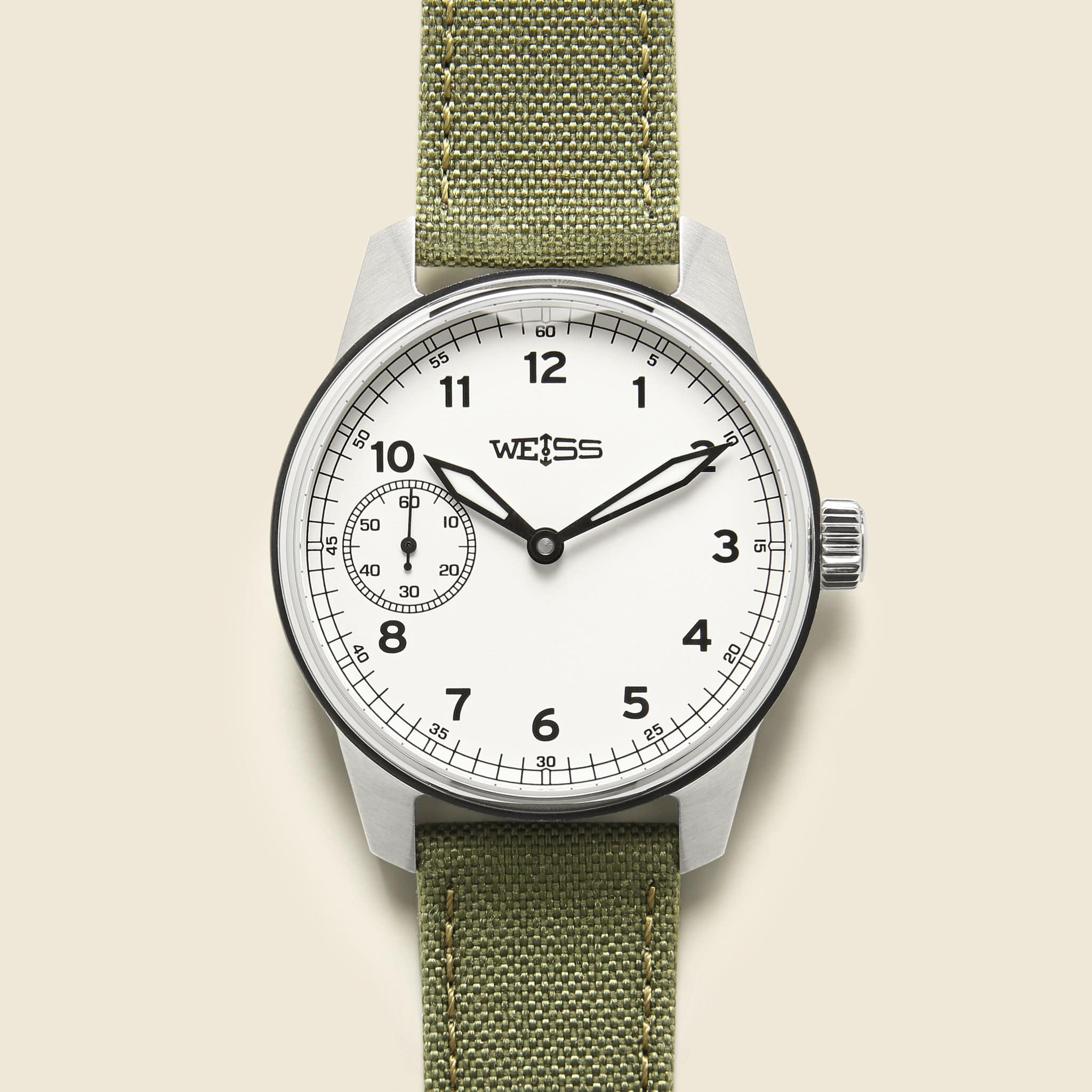 Standard Issue Field Watch 42mm - White/Olive