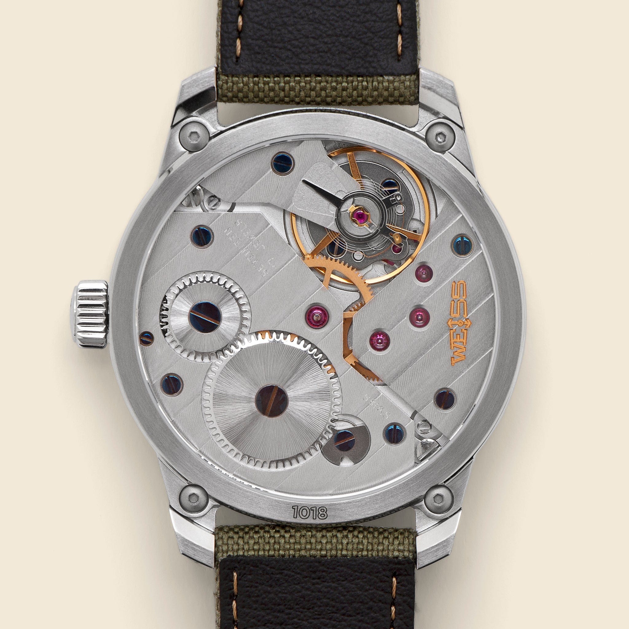Standard Issue Field Watch 42mm - White/Olive - Image 2
