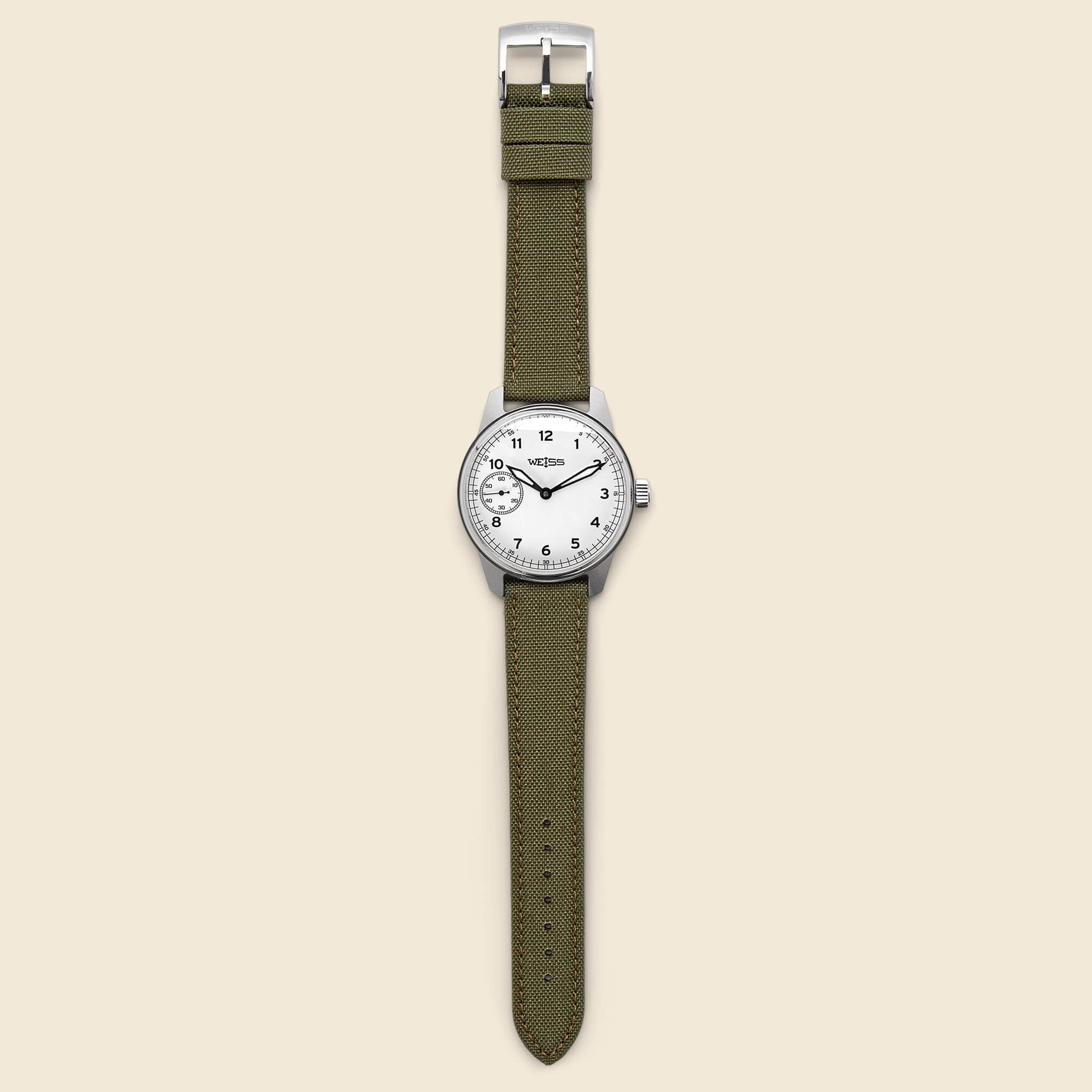 Standard Issue Field Watch 42mm - White/Olive - Image 3