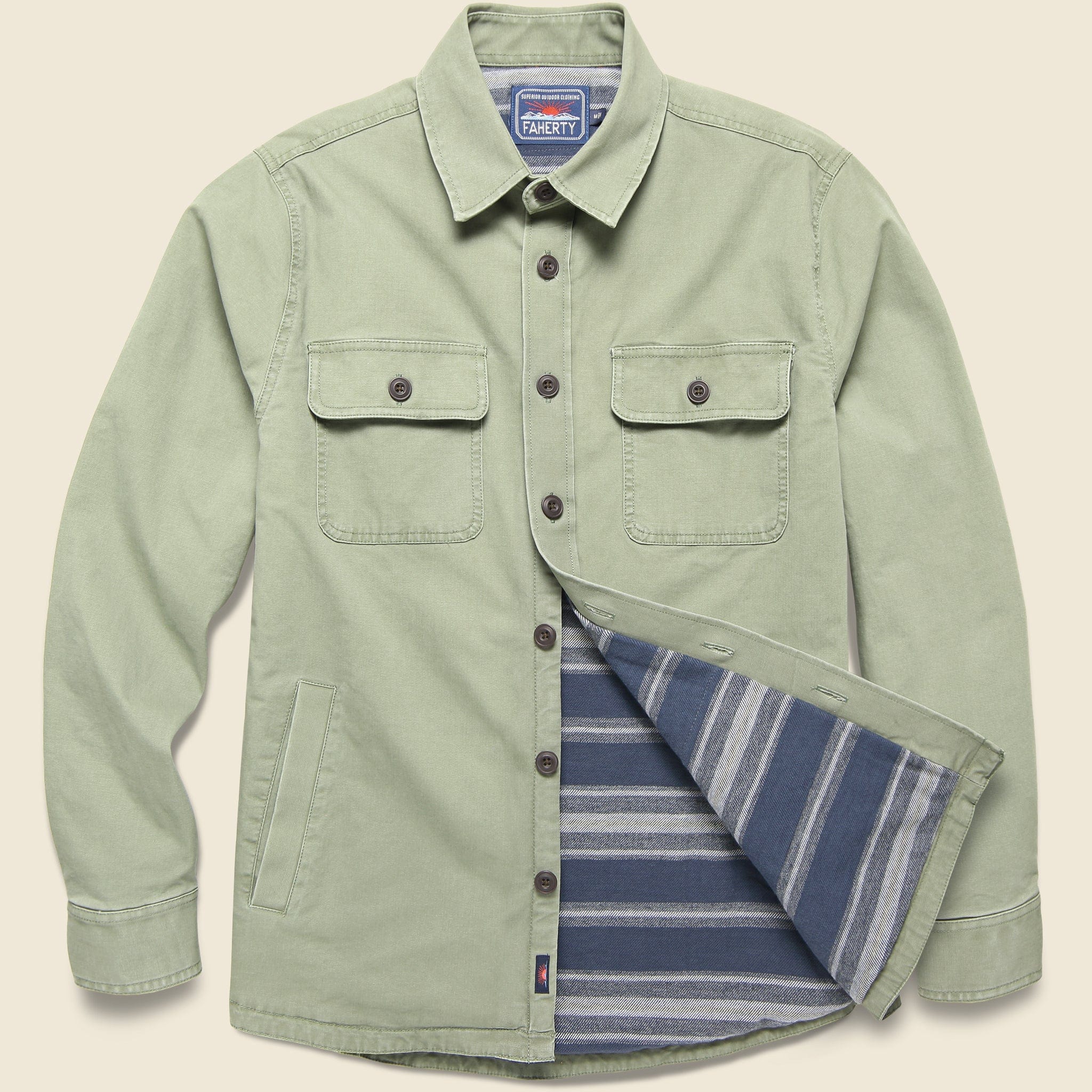Stretch Blanket Lined CPO Jacket - Olive - Image 2