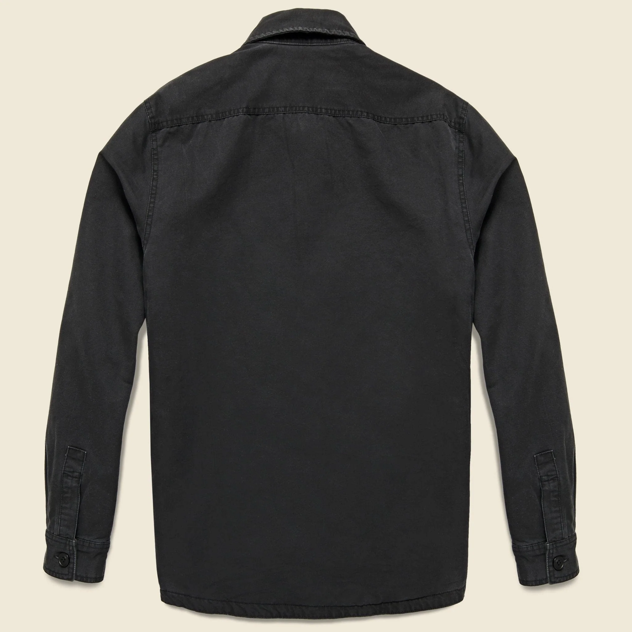 Stretch Blanket Lined CPO Jacket - Washed Black - Image 3