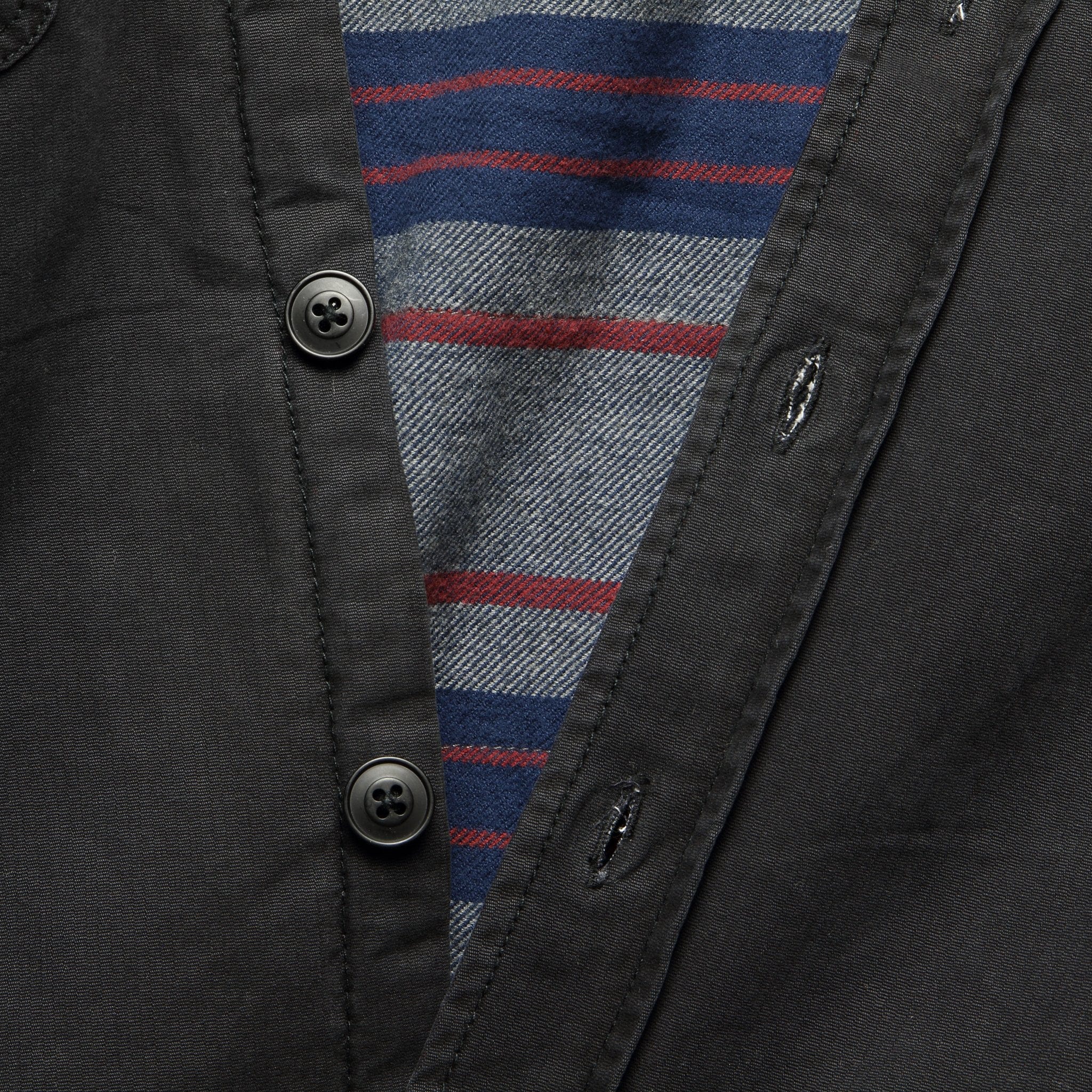 Stretch Blanket Lined CPO Jacket - Washed Black - Image 4