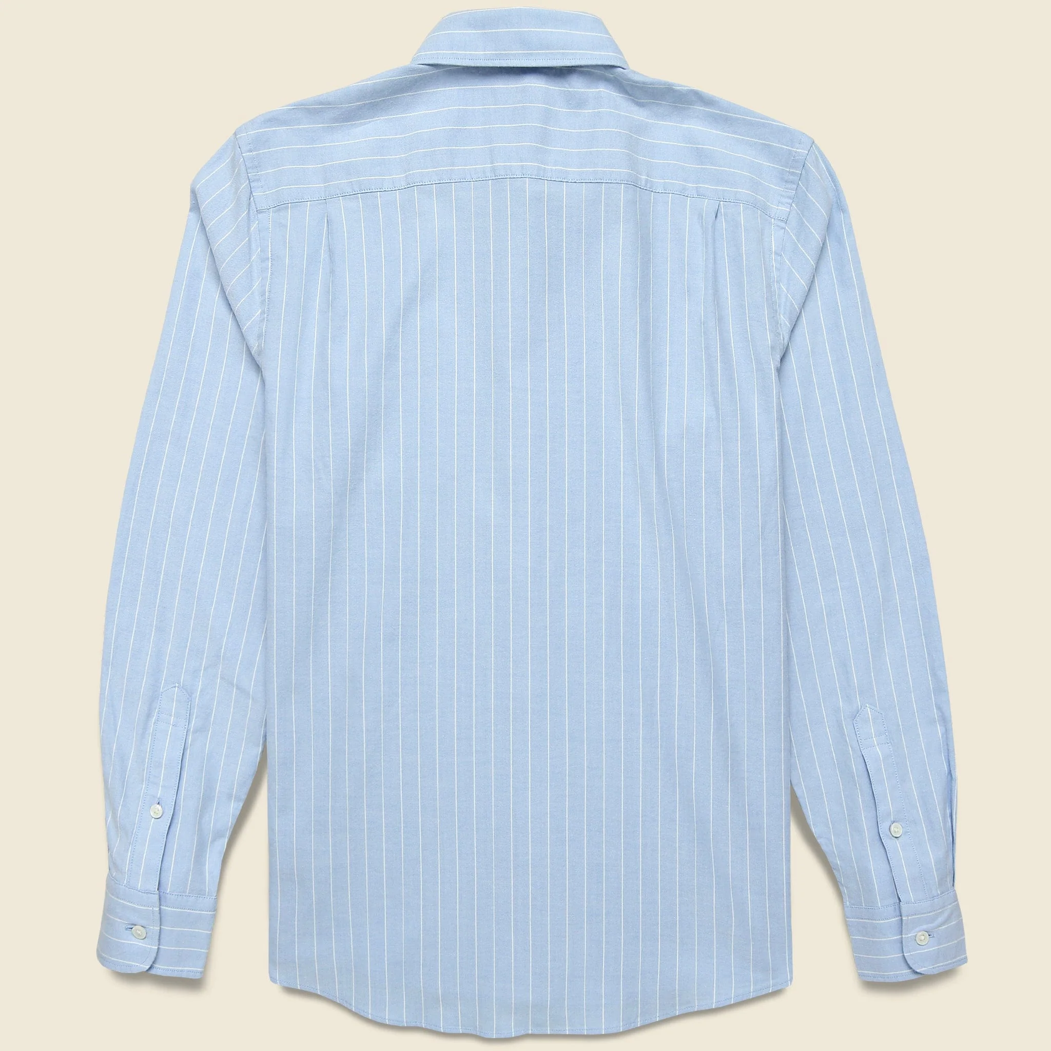 Stretch Oxford Shirt - Cloud Chalk Stripe - Image 2