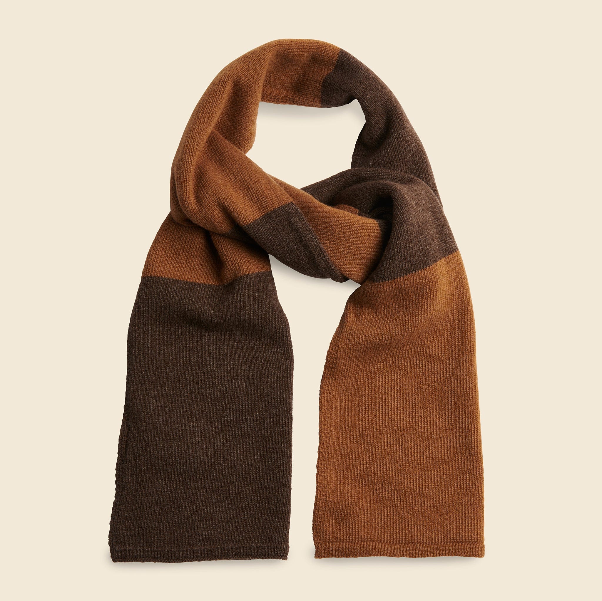 Stripe Scarf - Sand/Light Brown