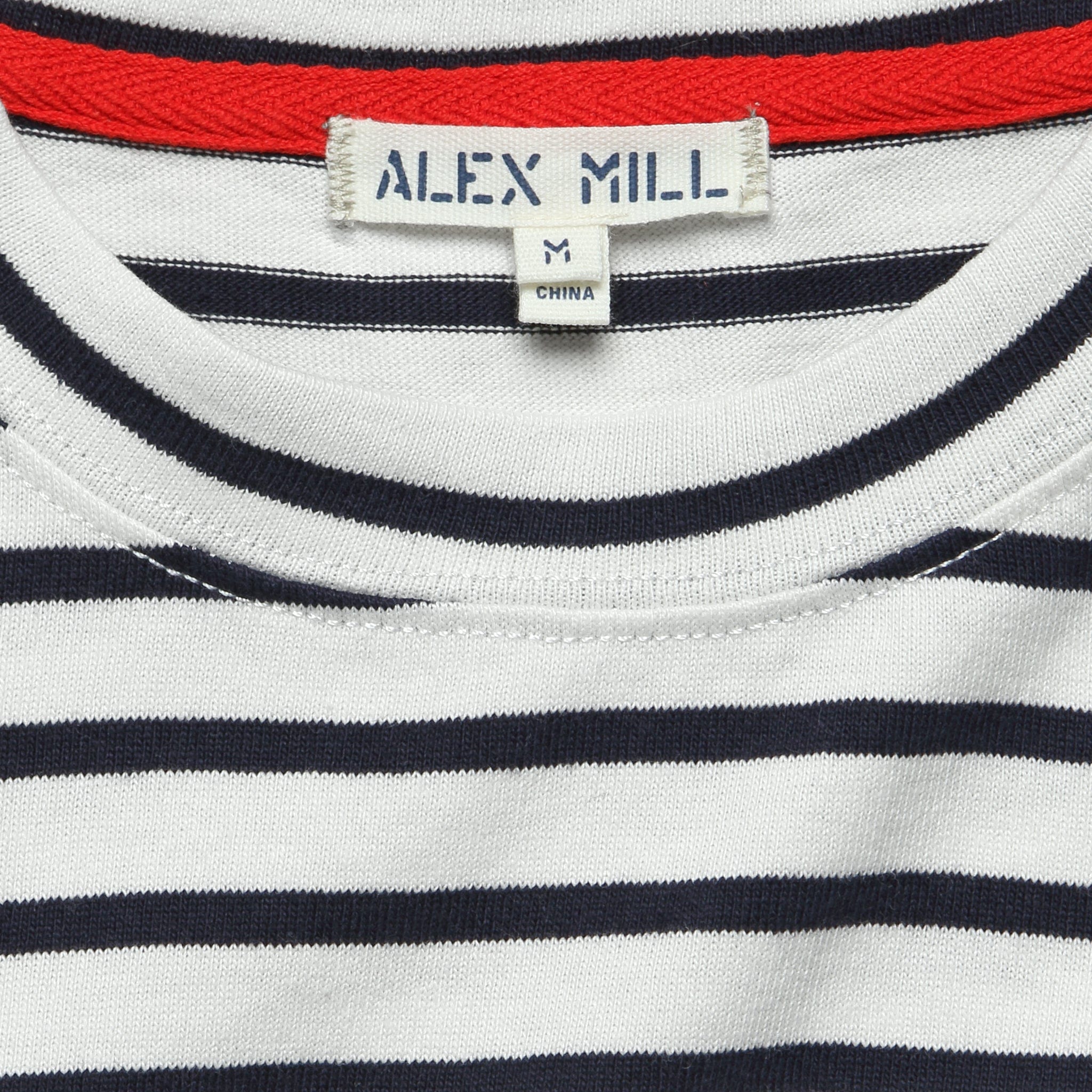 Striped Touch Down Tee - Natural/Navy - Image 3