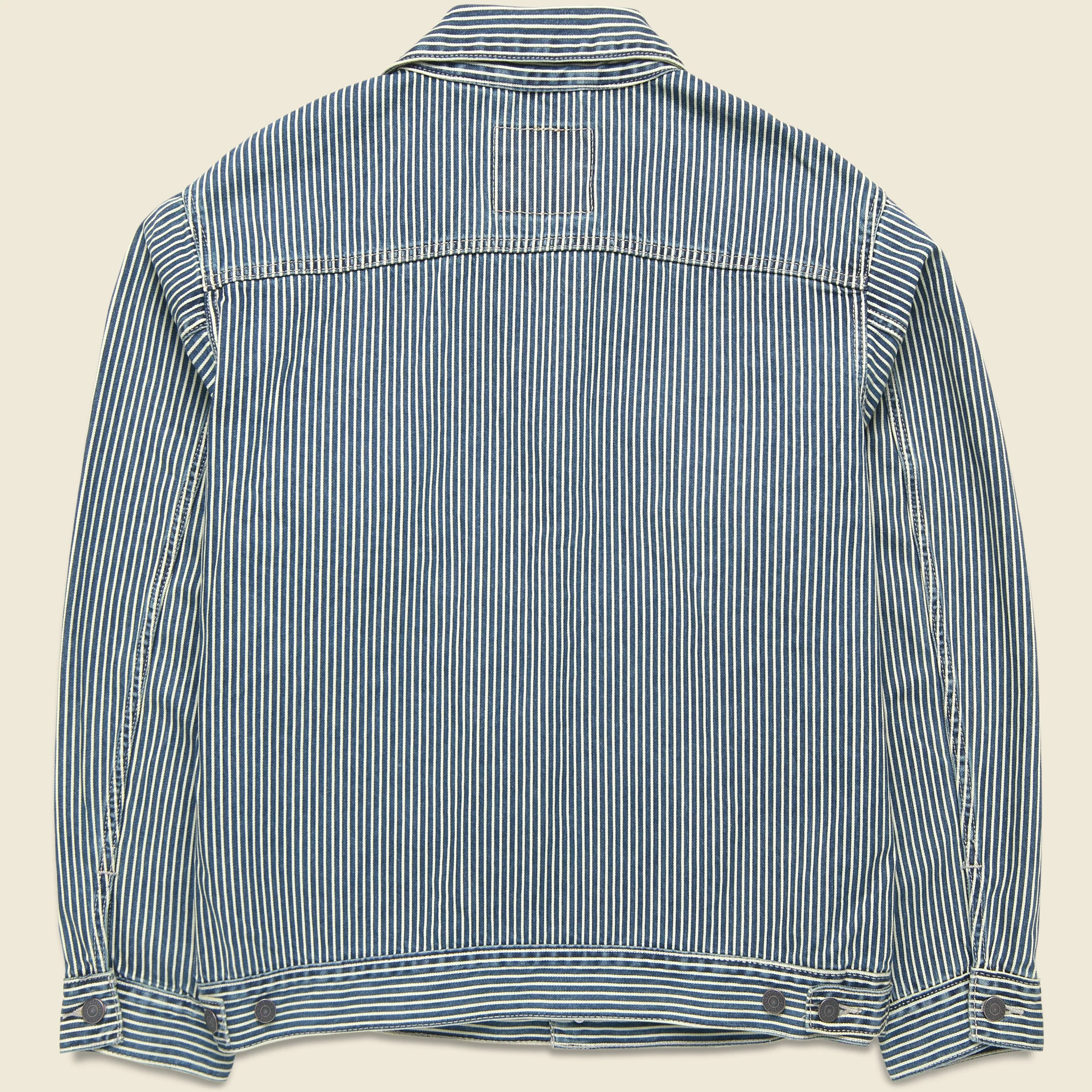 Sunrise Trucker Jacket - Aged Railroad Stripe - Image 2