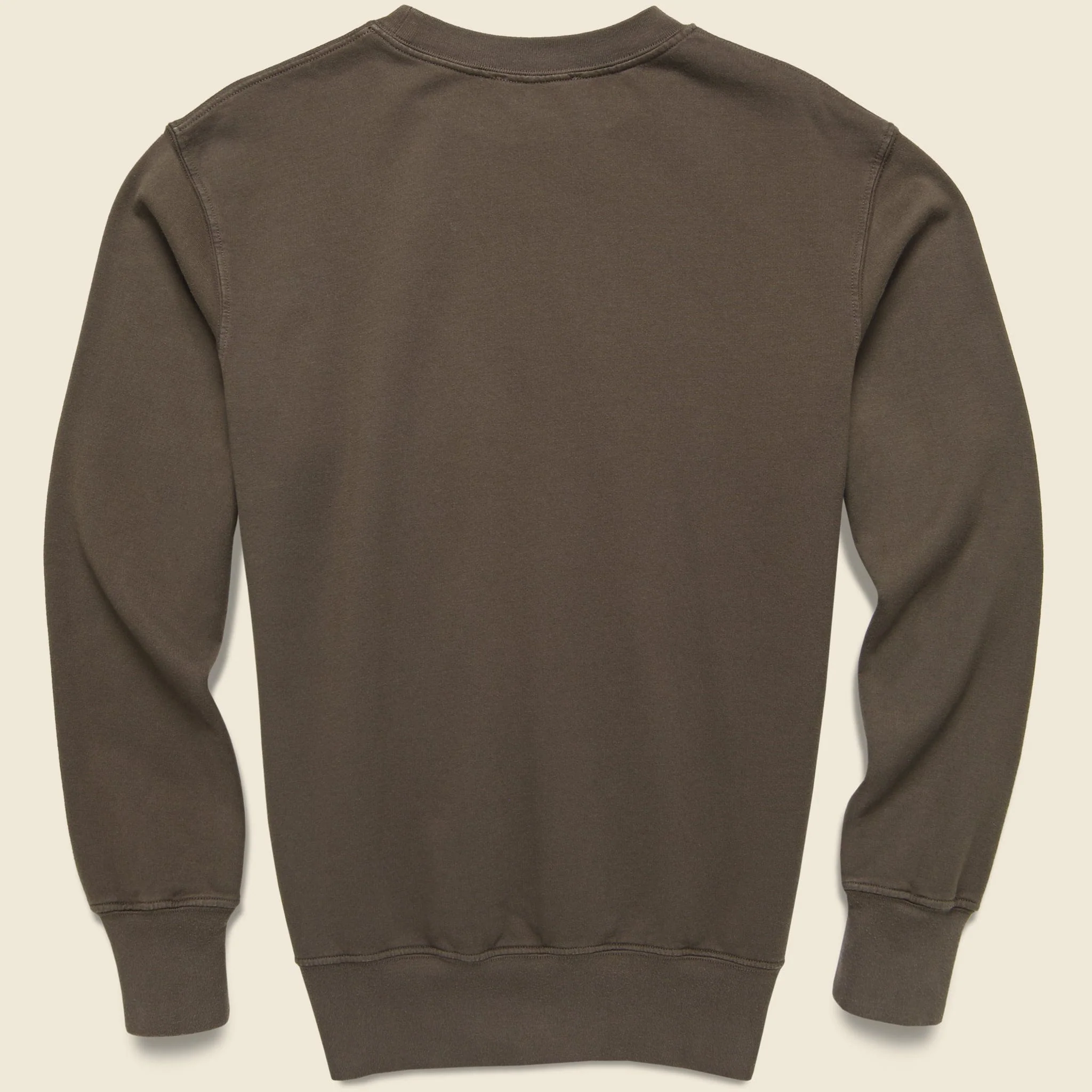 Supima Crew Sweatshirt  - Mocha - Image 2