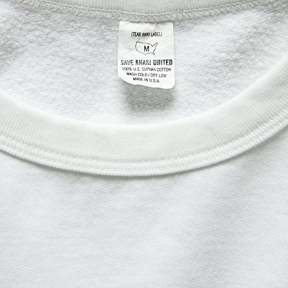 Supima Fleece Sweatshirt - White - Image 2