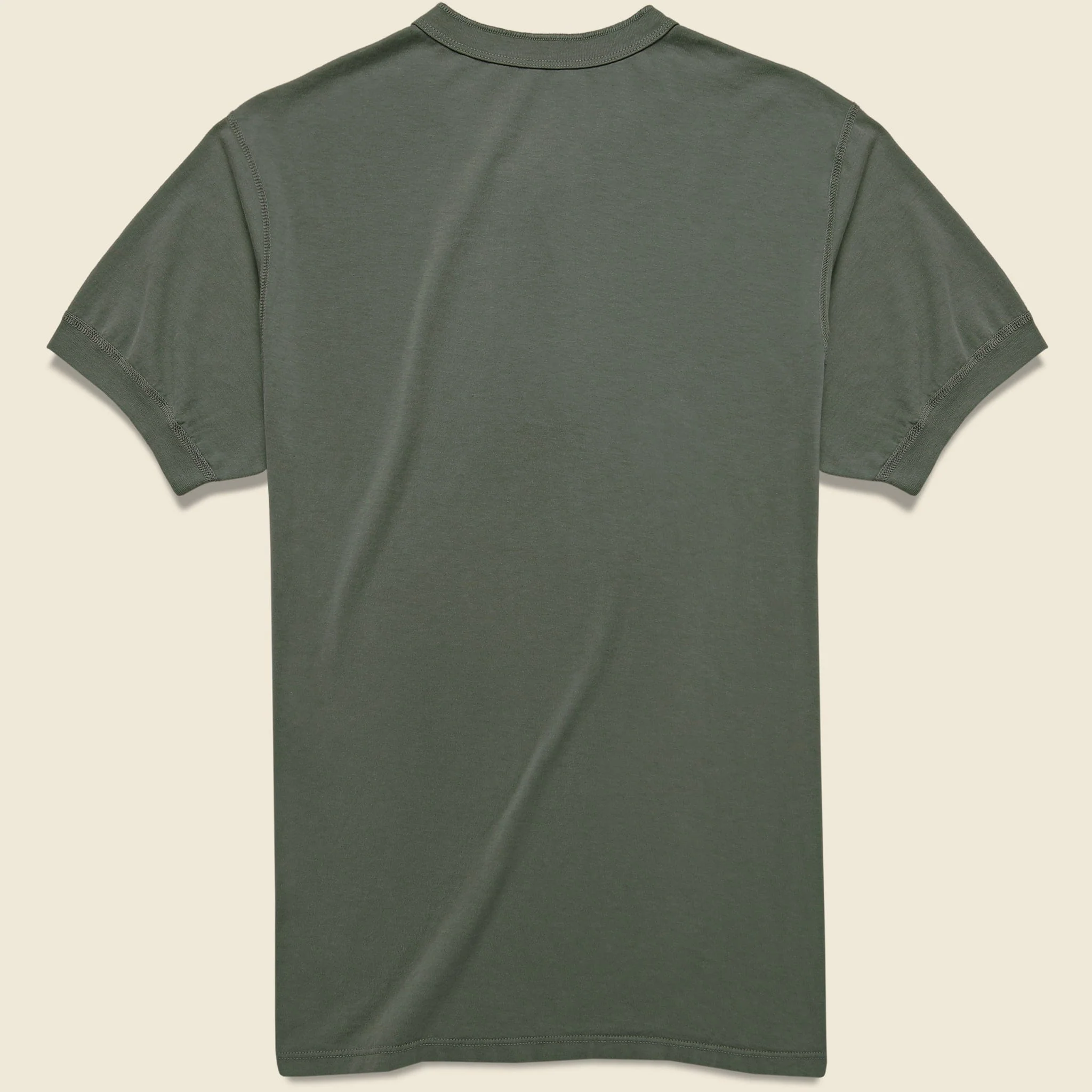 Supima Jersey Henley - Basil - Image 2