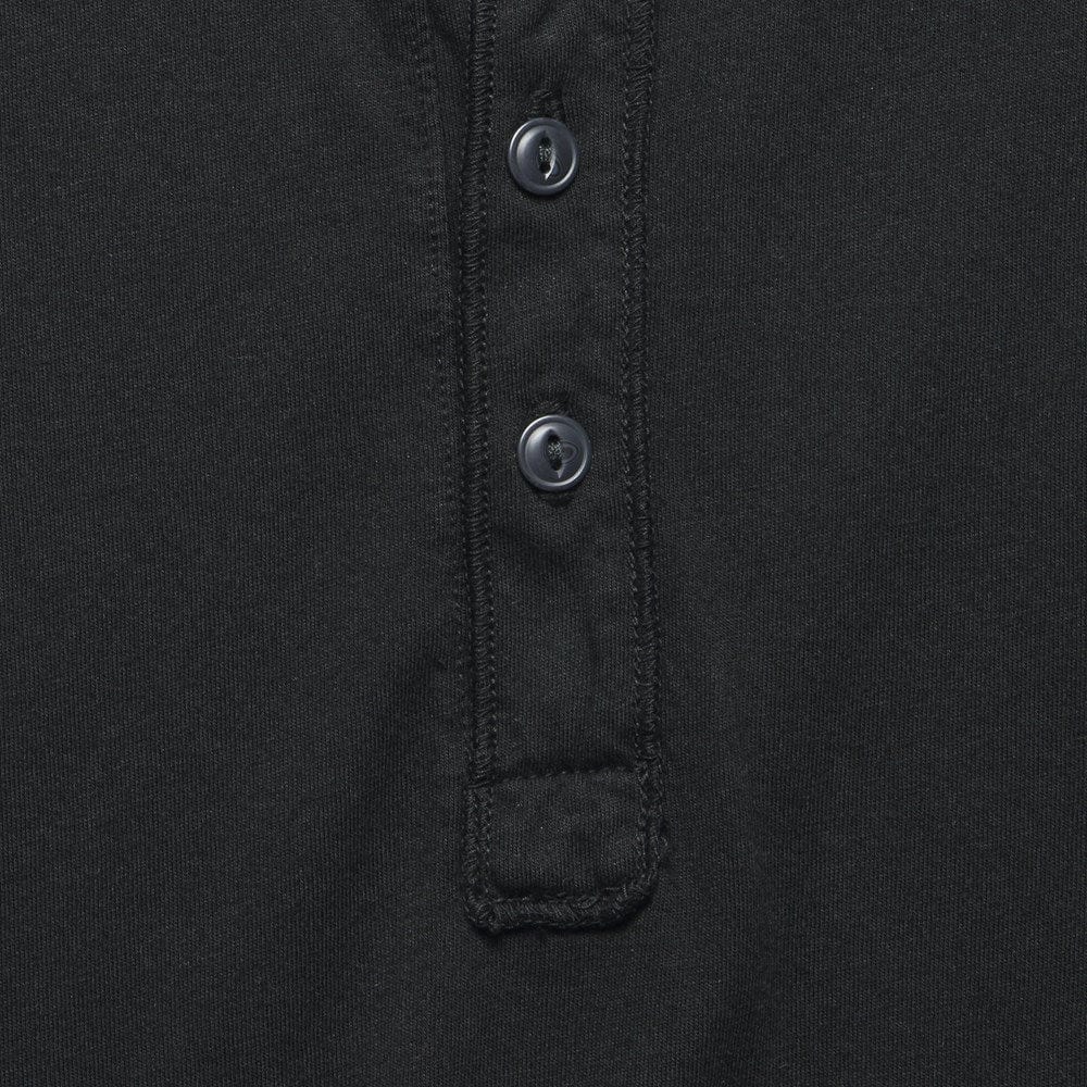 Supima Jersey Henley - Black - Image 3
