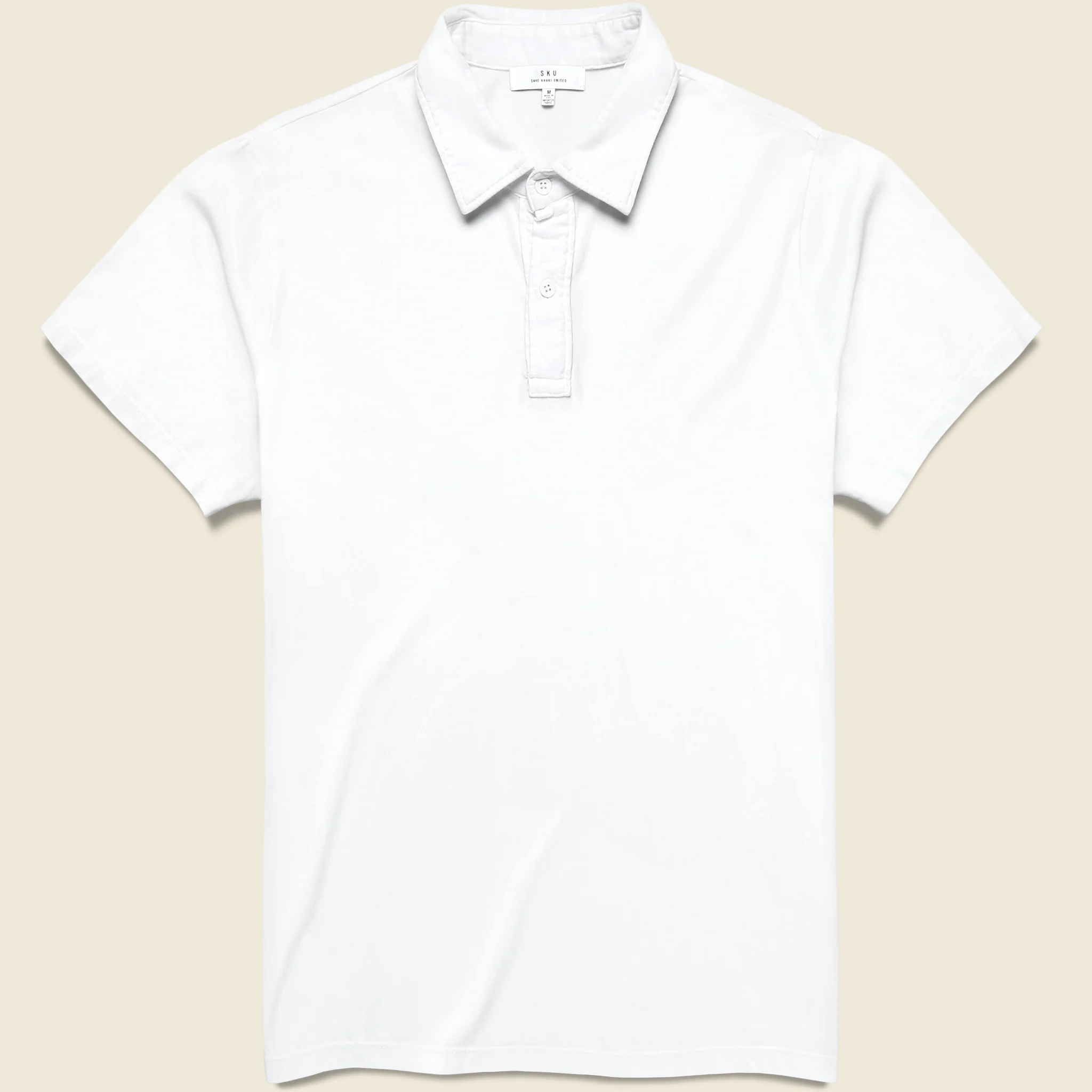 Supima Jersey Polo - White