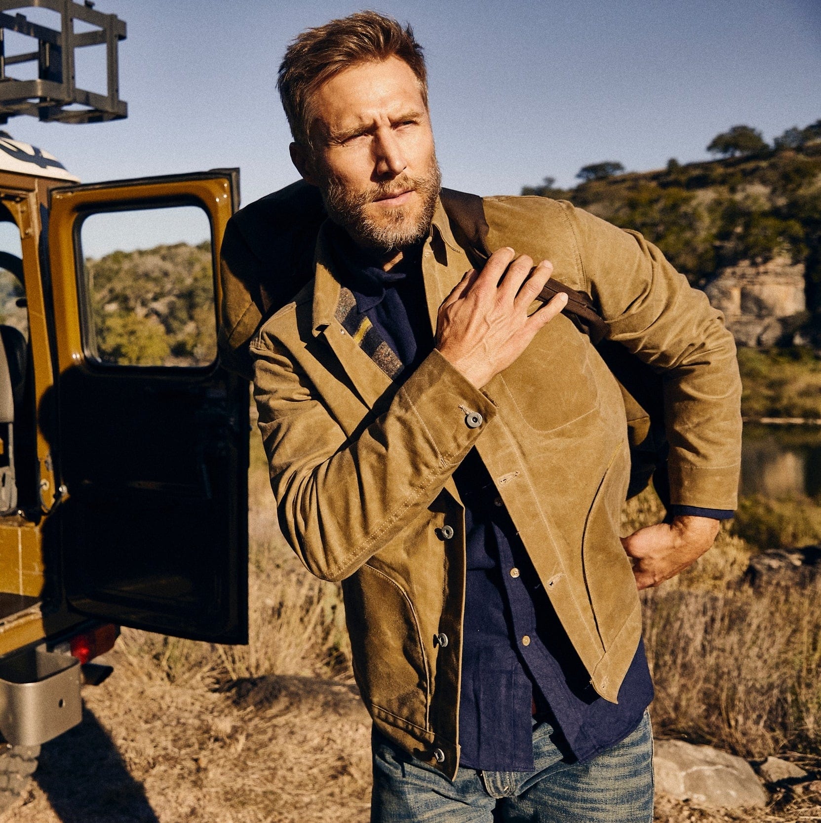 Supply Jacket - Blanket Lined Waxed Tan Ridgeline - Image 2