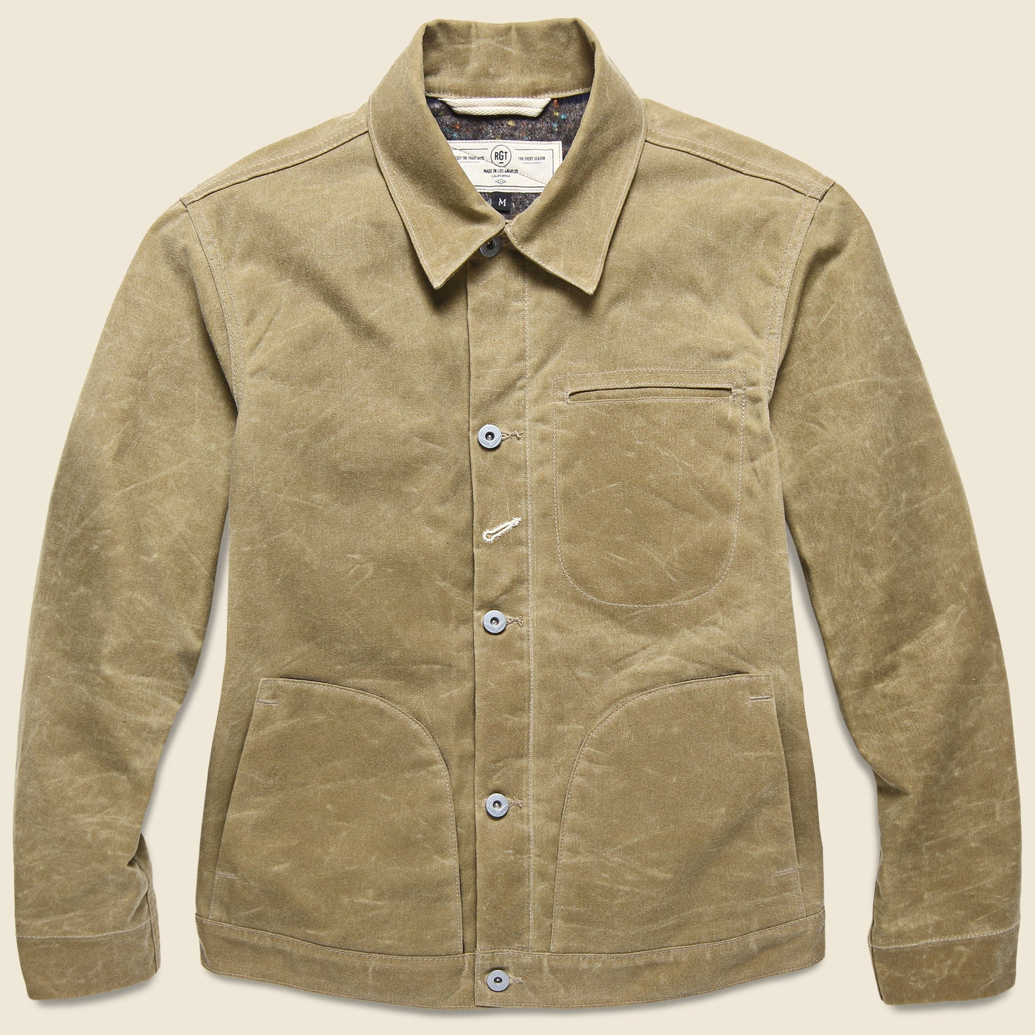 Supply Jacket - Blanket Lined Waxed Tan Ridgeline - Image 6