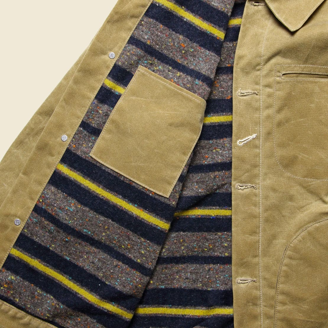 Supply Jacket - Blanket Lined Waxed Tan Ridgeline - Image 9