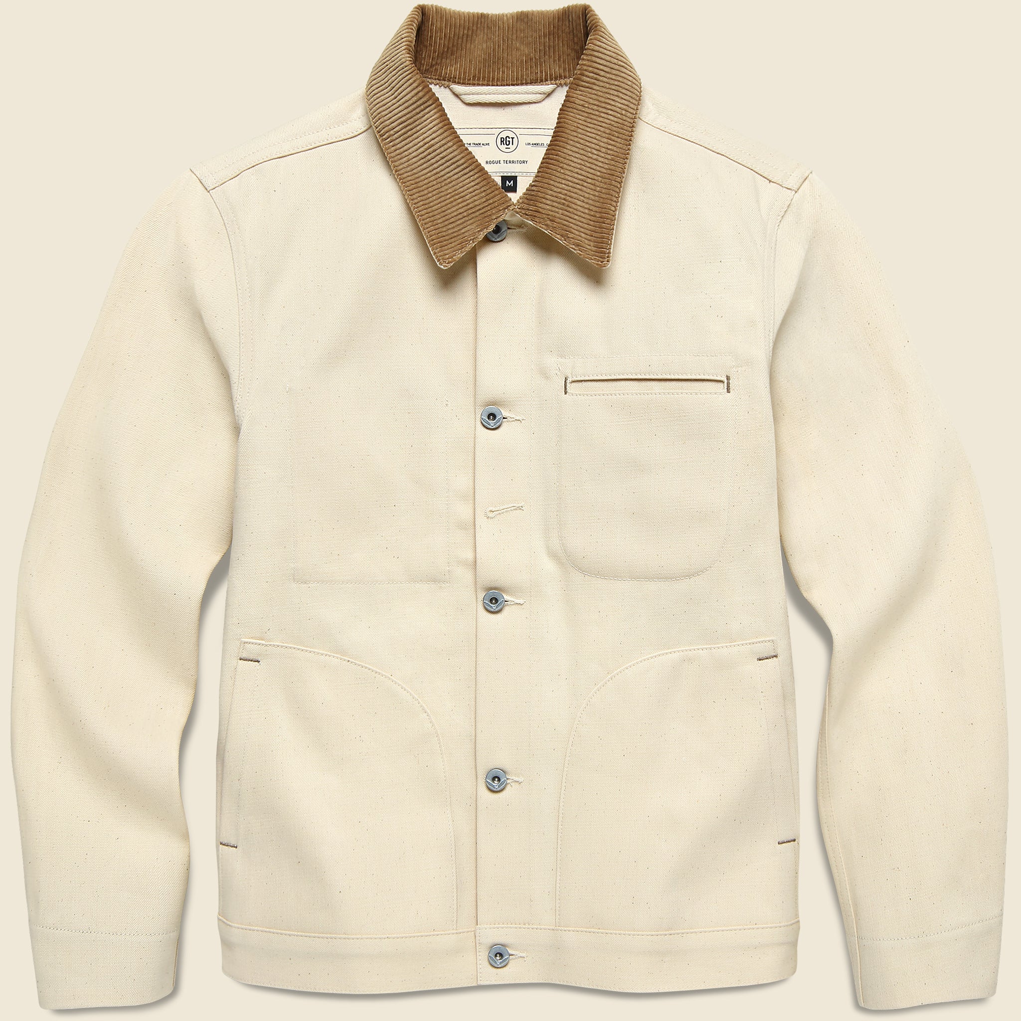 Supply Jacket - Cord Collar Ecru Selvedge