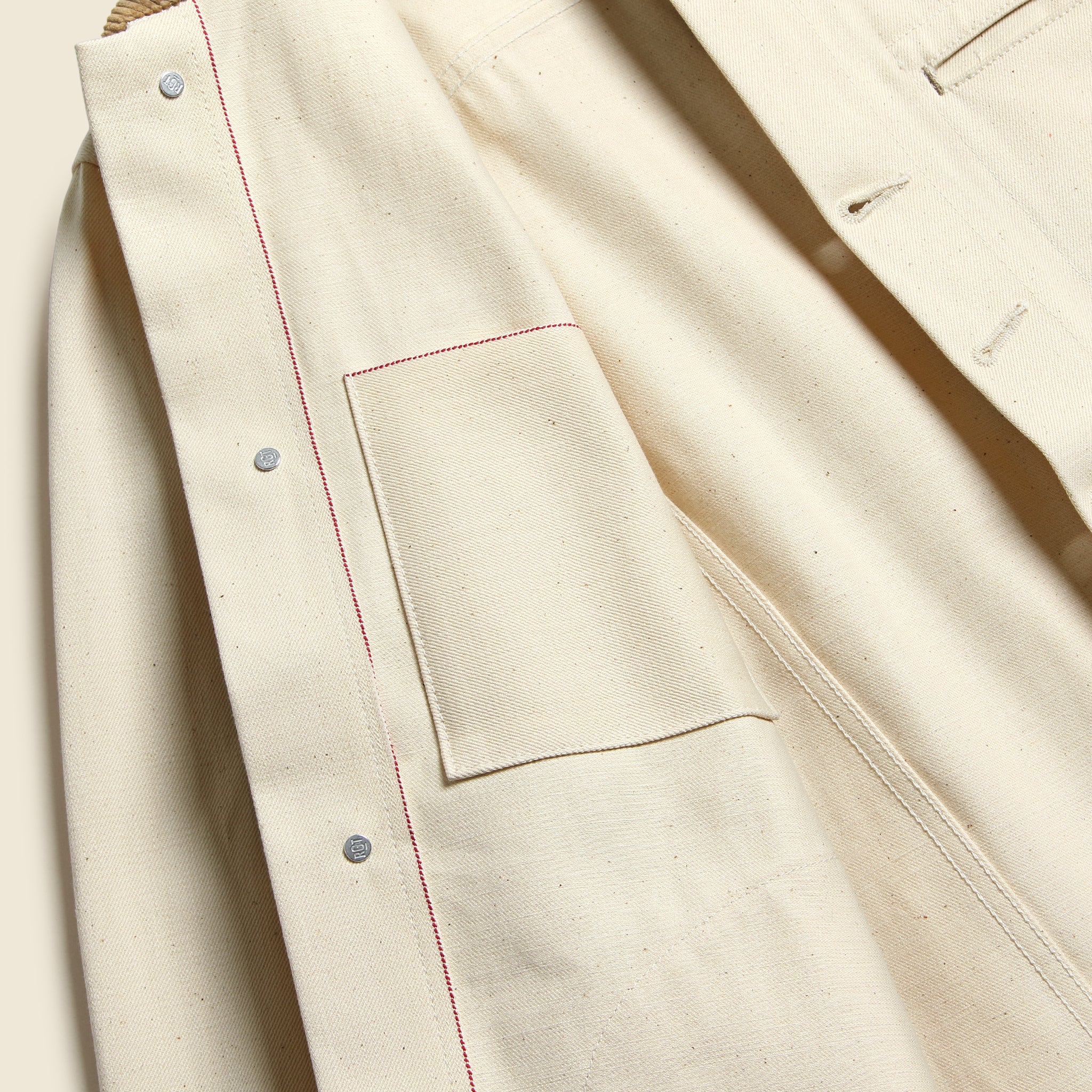 Supply Jacket - Cord Collar Ecru Selvedge - Image 9