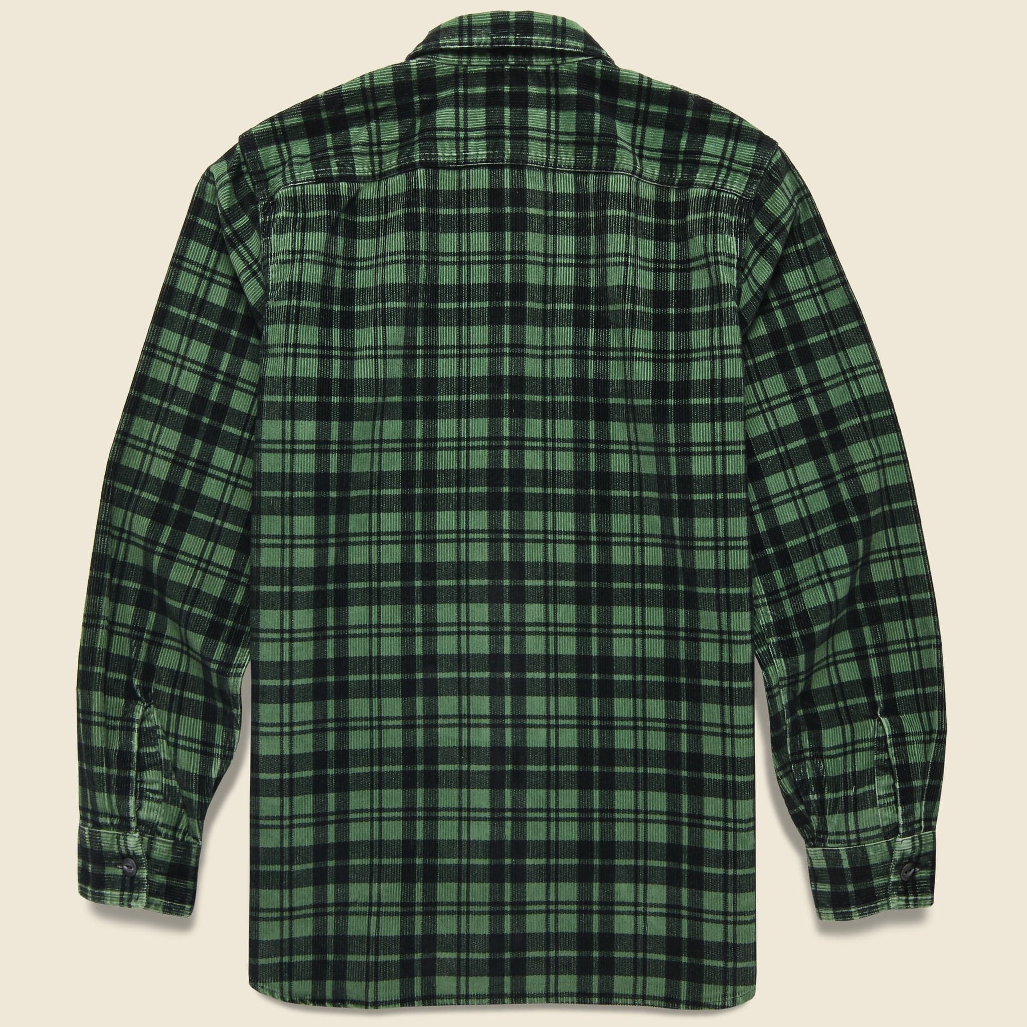 Sweet Orr Plaid Workshirt - Green/Black - Image 2