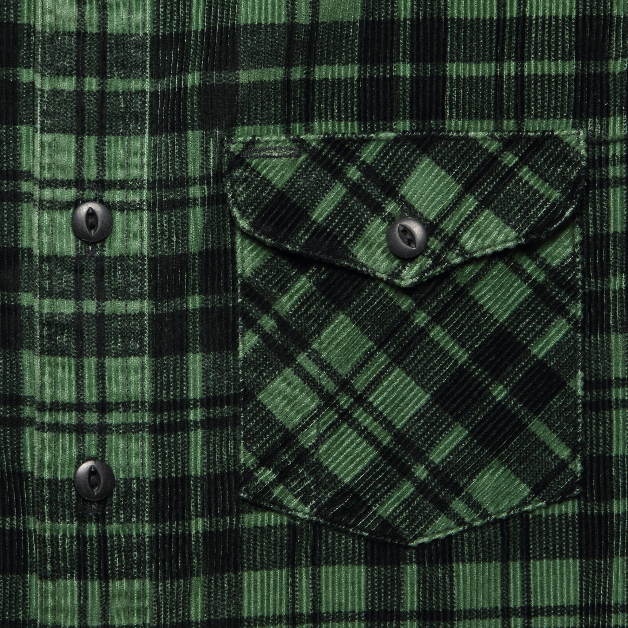Sweet Orr Plaid Workshirt - Green/Black - Image 3