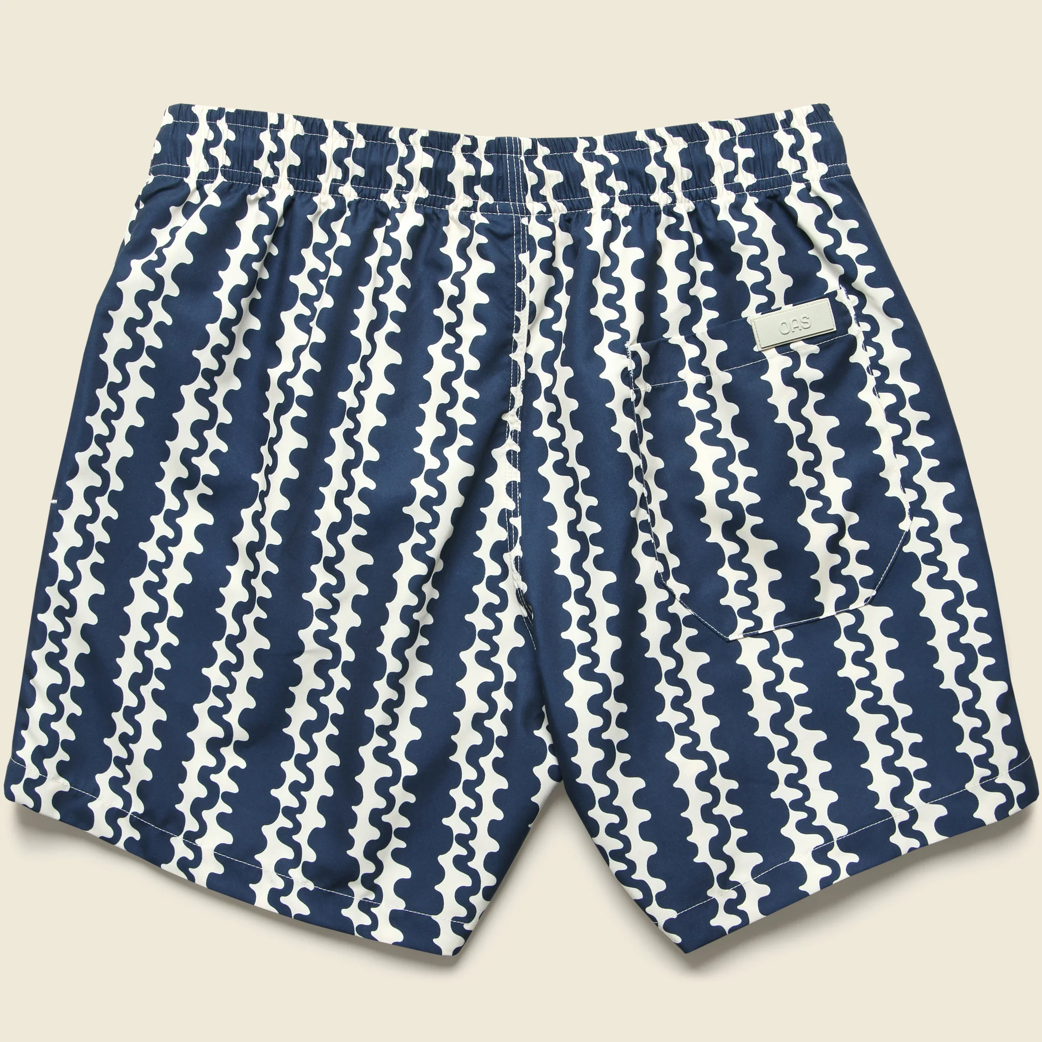 5" Swim Trunks - Blue Scribble - Image 2