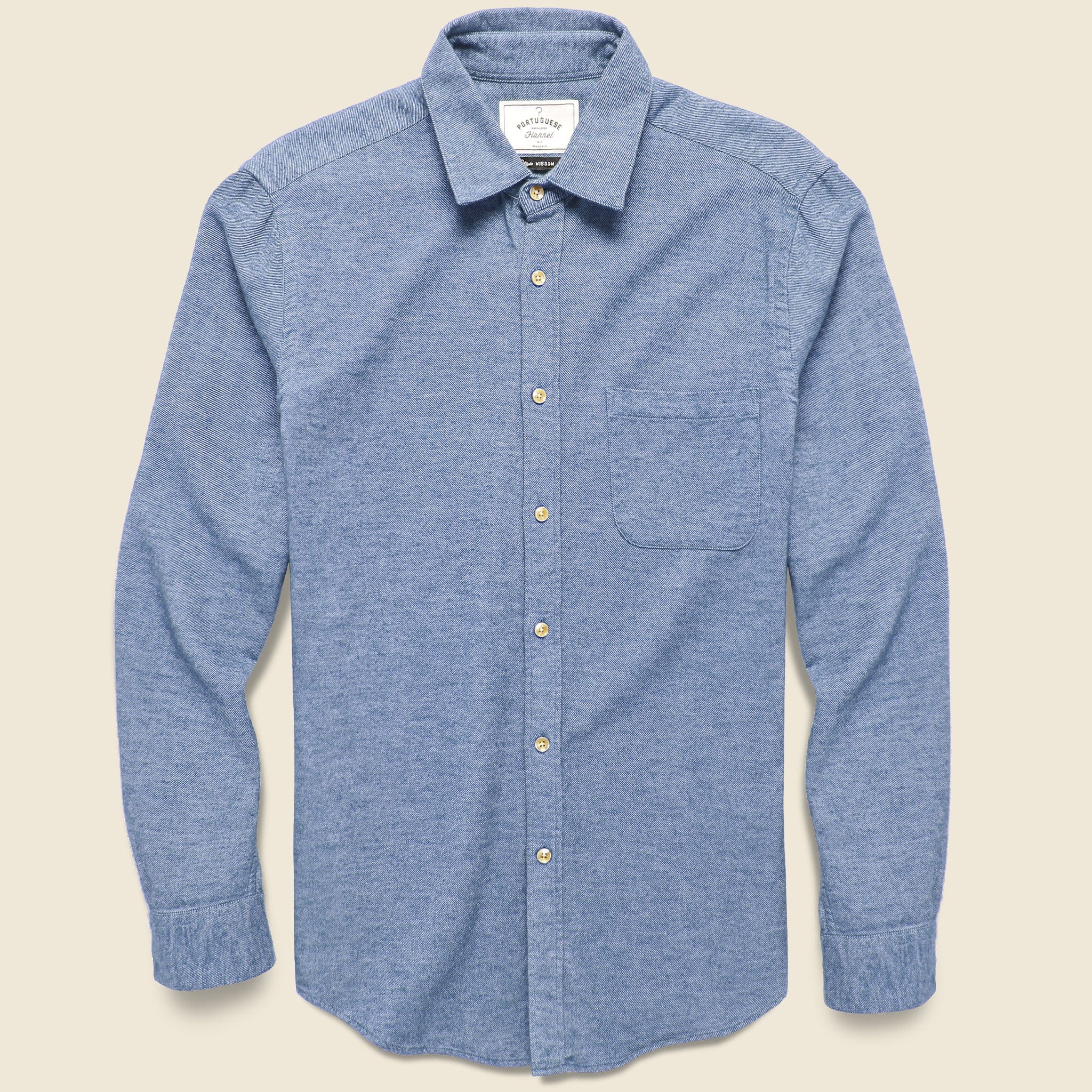 Teca Solid Flannel - Light Blue