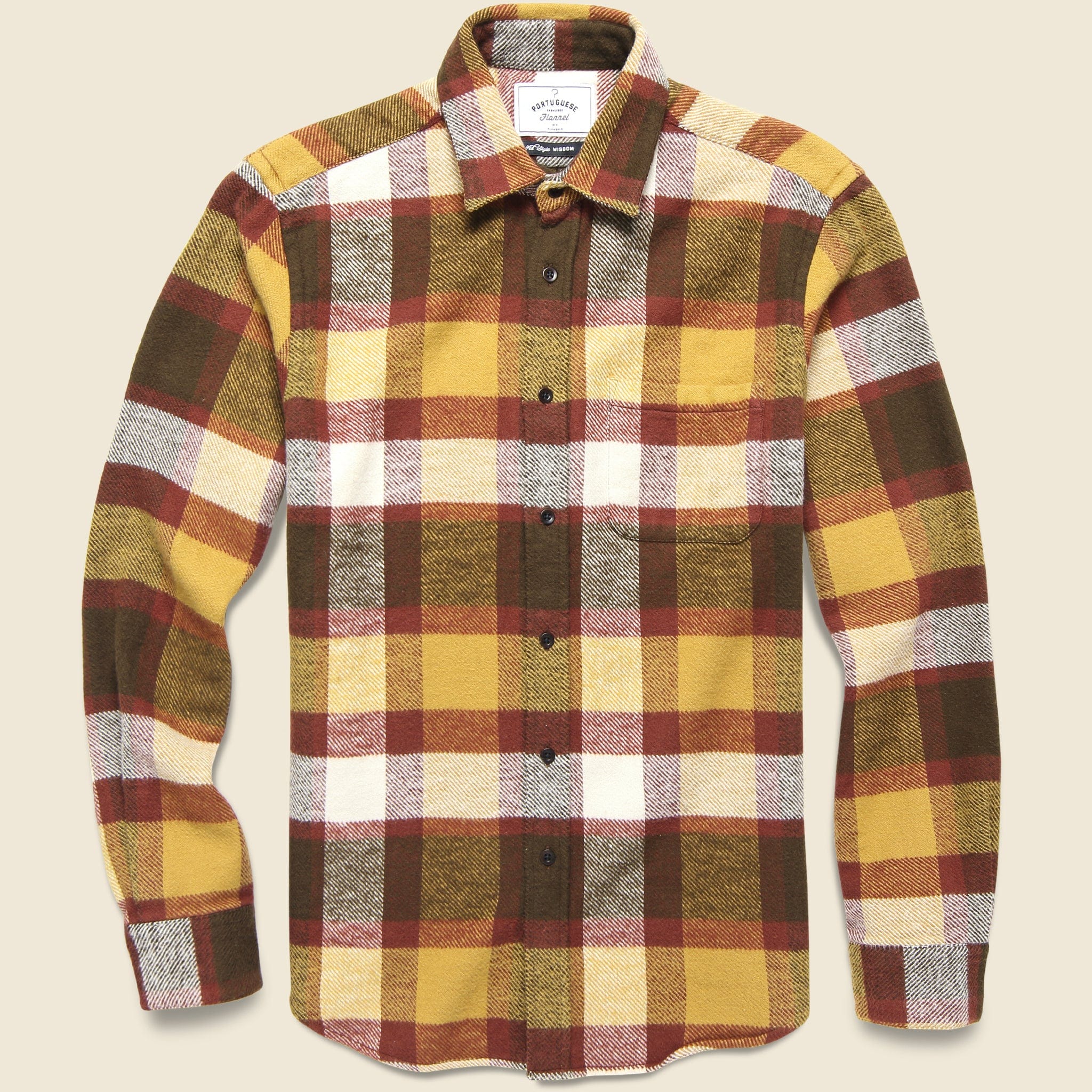 Terracotta Check Shirt - Yellow/Brown/Red