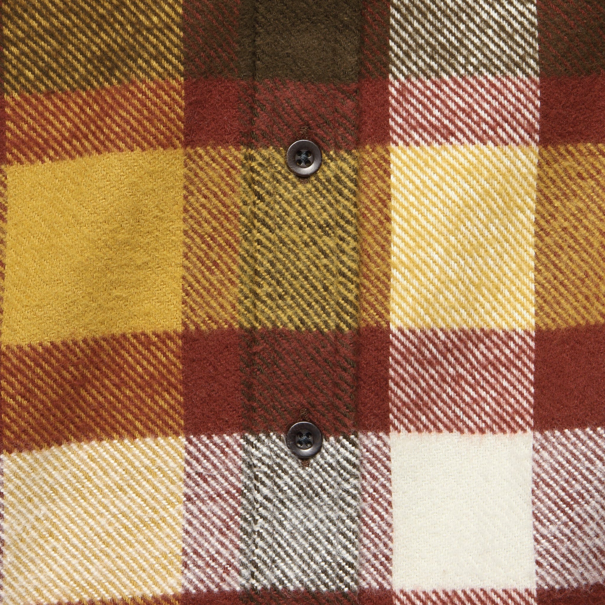 Terracotta Check Shirt - Yellow/Brown/Red - Image 3