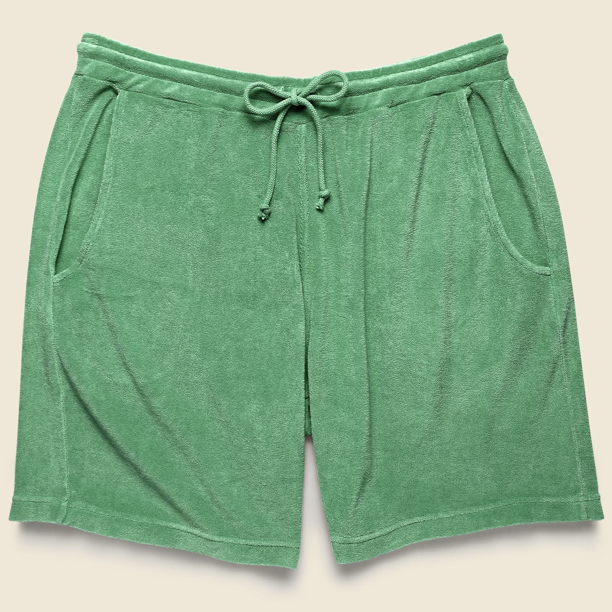 Terry Fleece Beach Short - Green