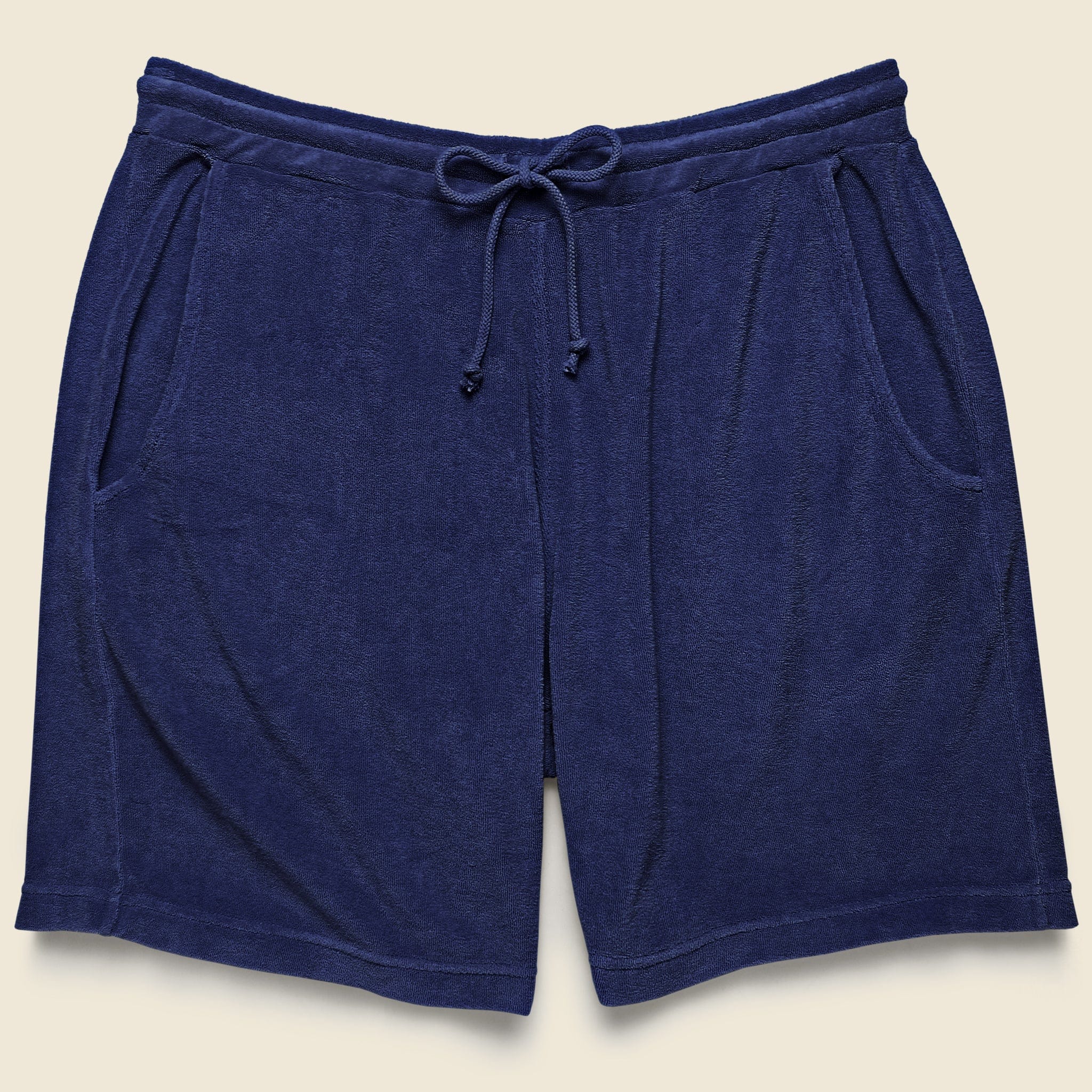 Terry Fleece Beach Short - Ink Blue