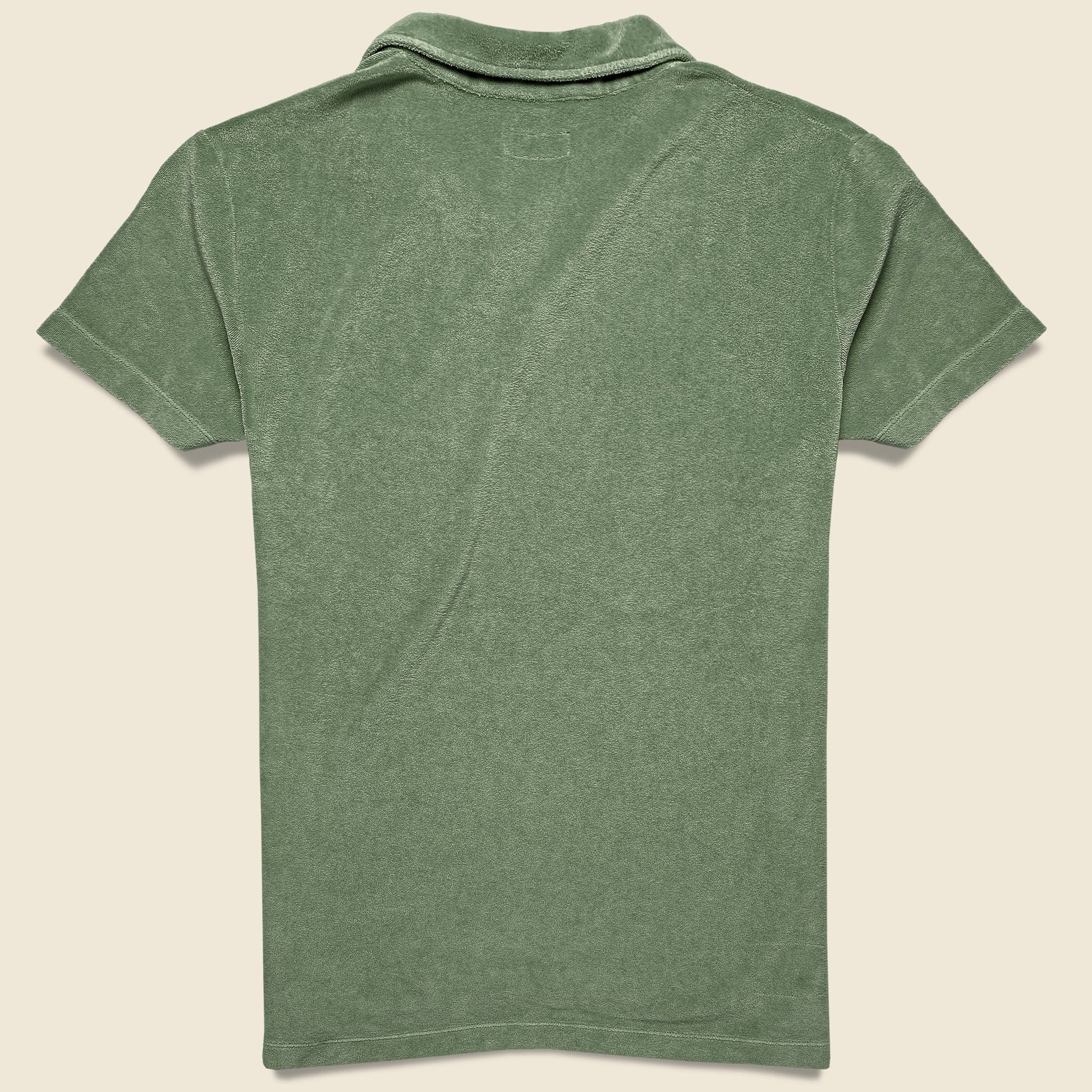 Terry Fleece Vacation Polo - Birch - Image 2
