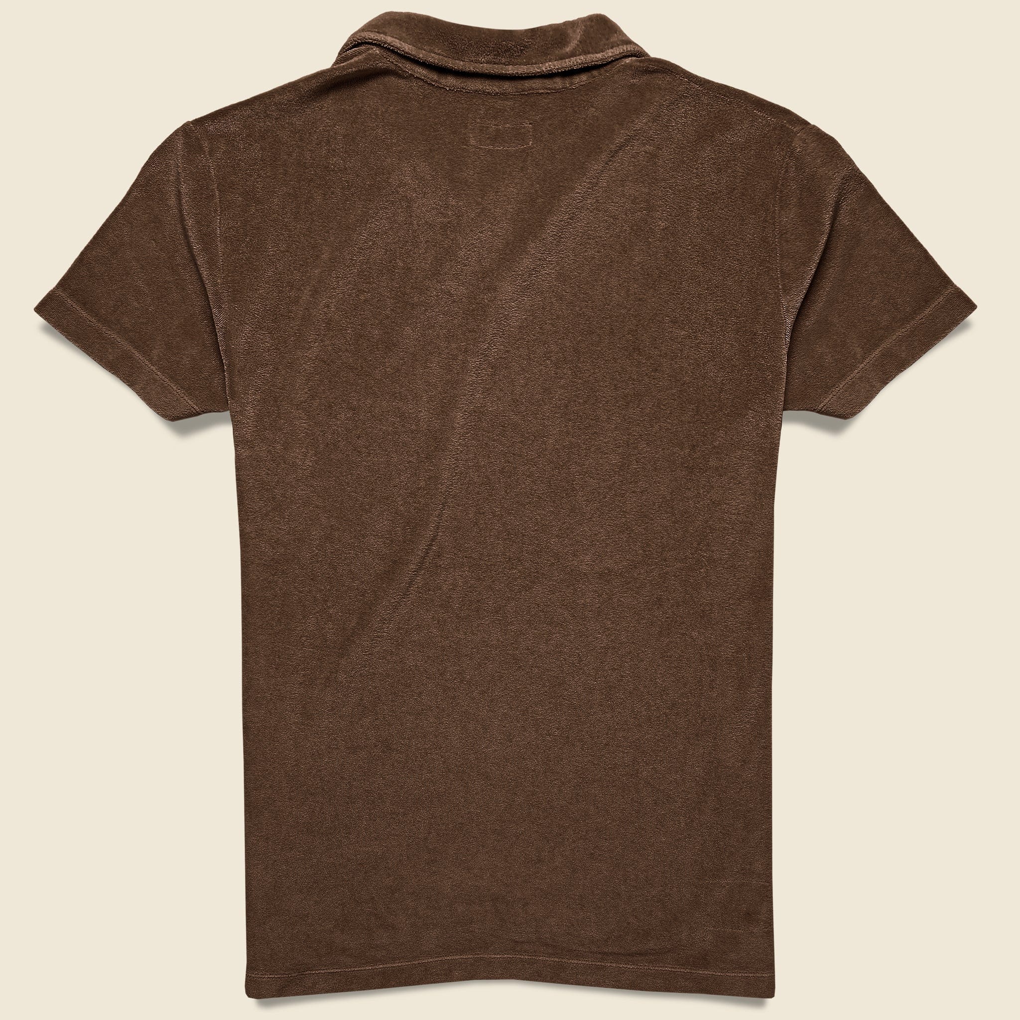 Terry Fleece Vacation Polo - Brown - Image 2
