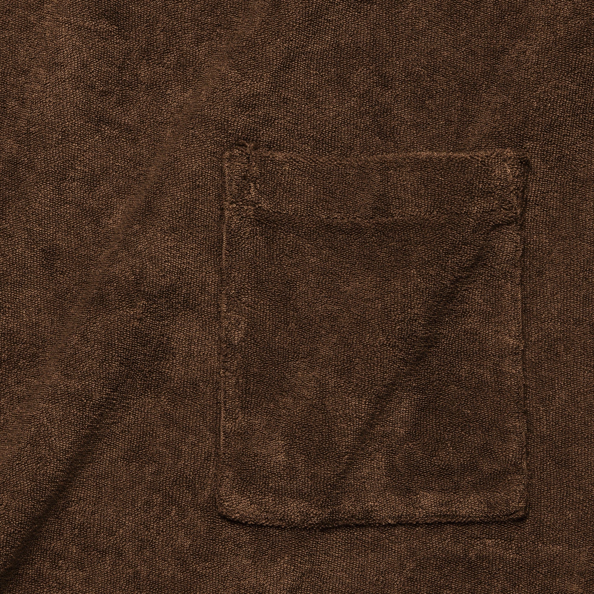 Terry Fleece Vacation Polo - Brown - Image 3