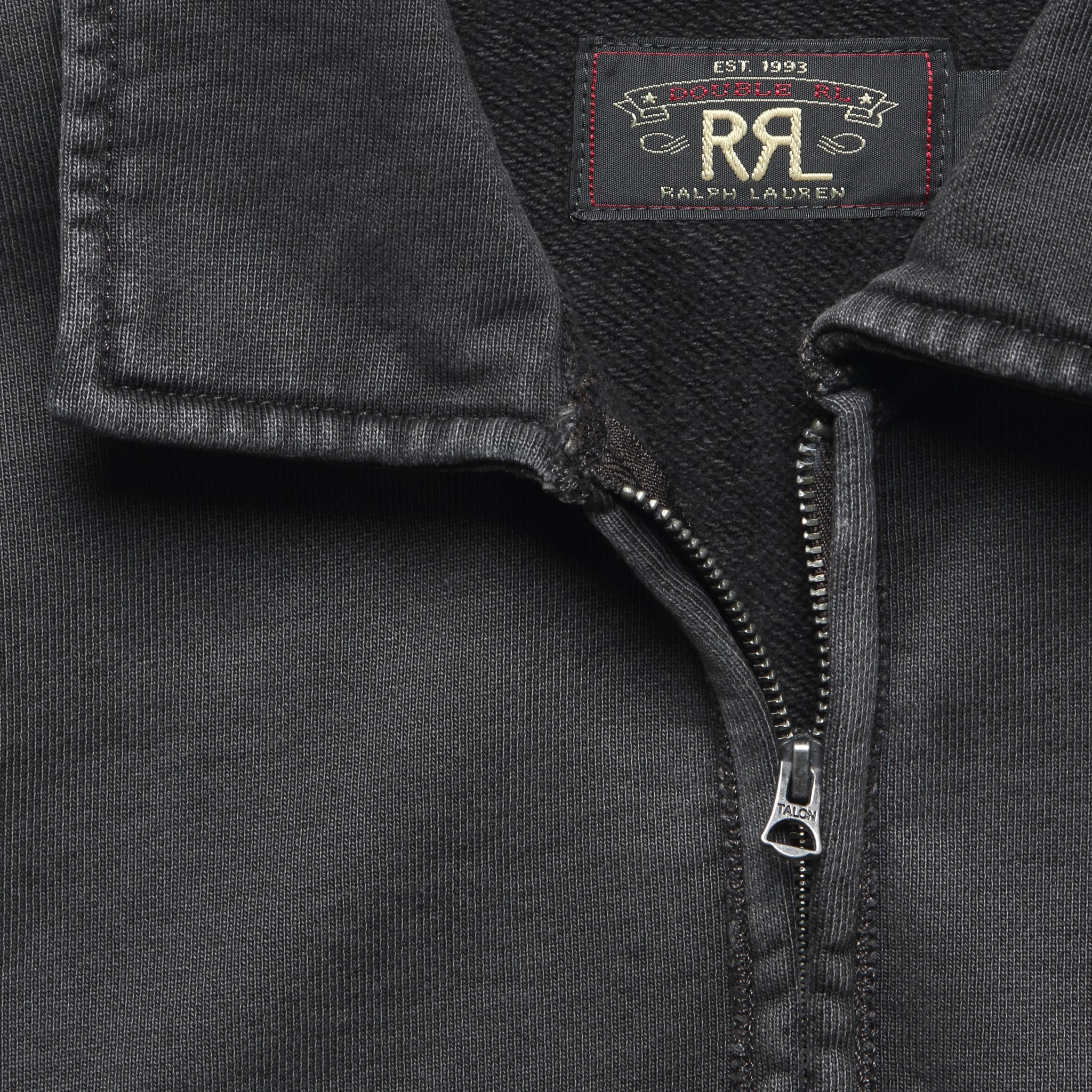 Terry Quarterzip Pullover - Black - Image 3