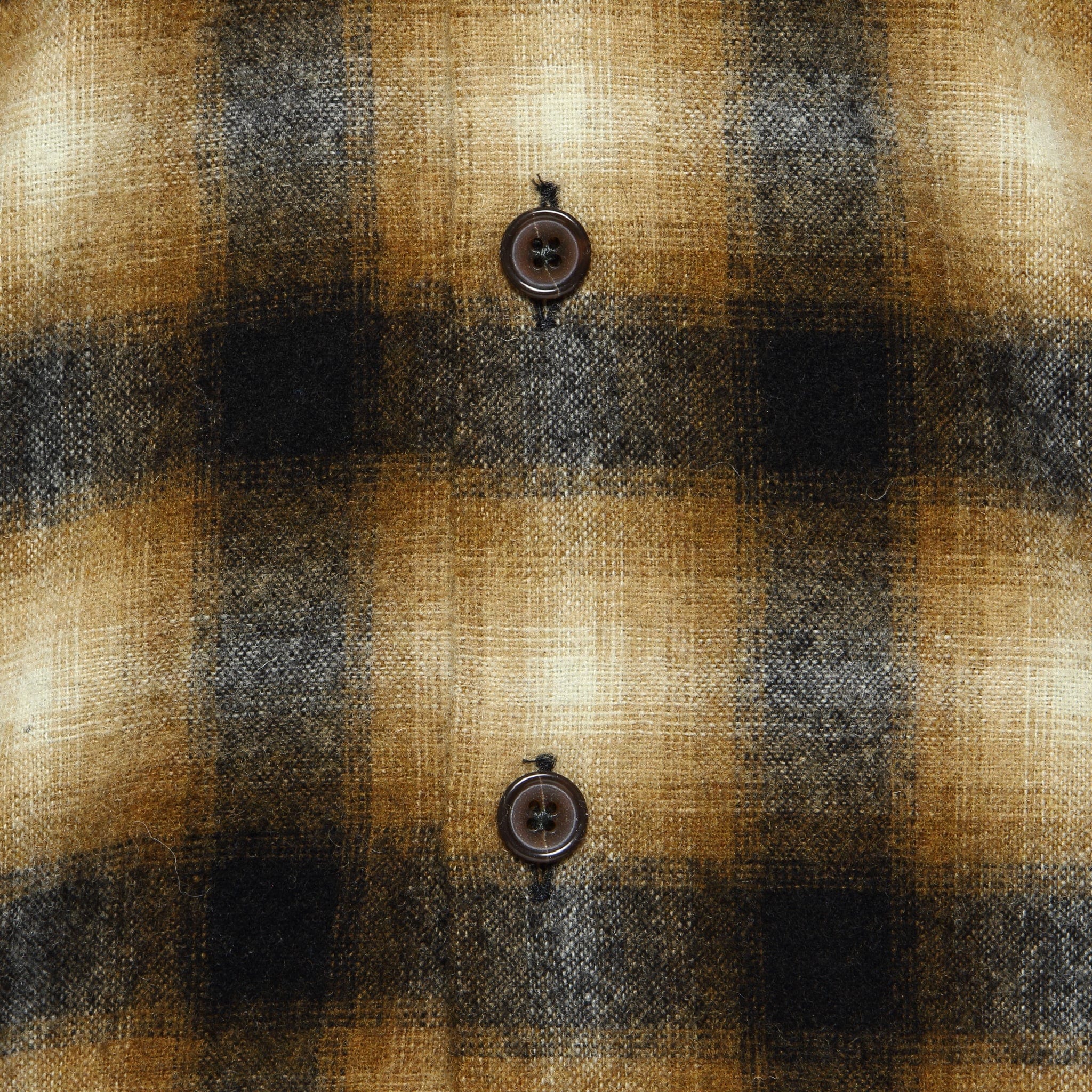 Texas Wool Plaid Utility Shirt - Brown Check - Image 3