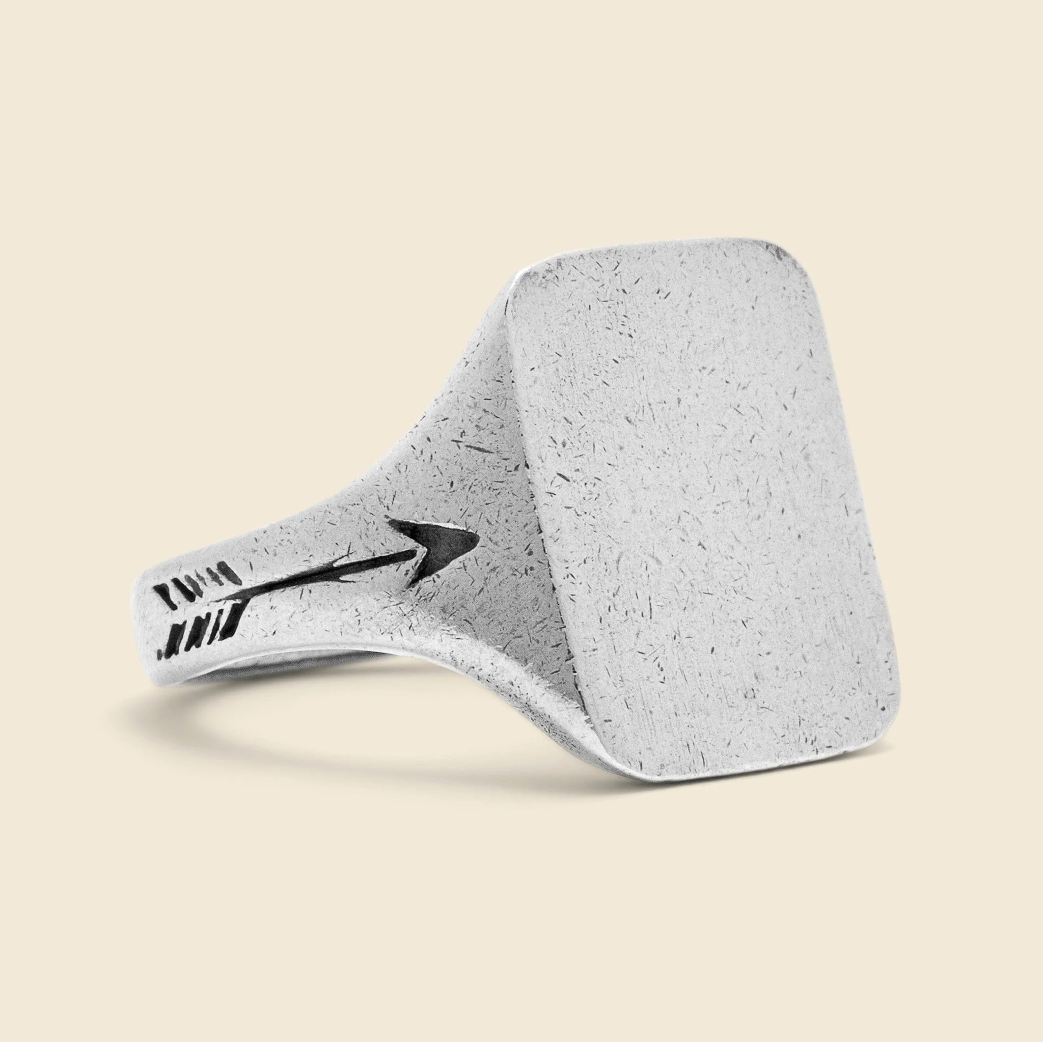 The Rectangle Signet Ring - Silver
