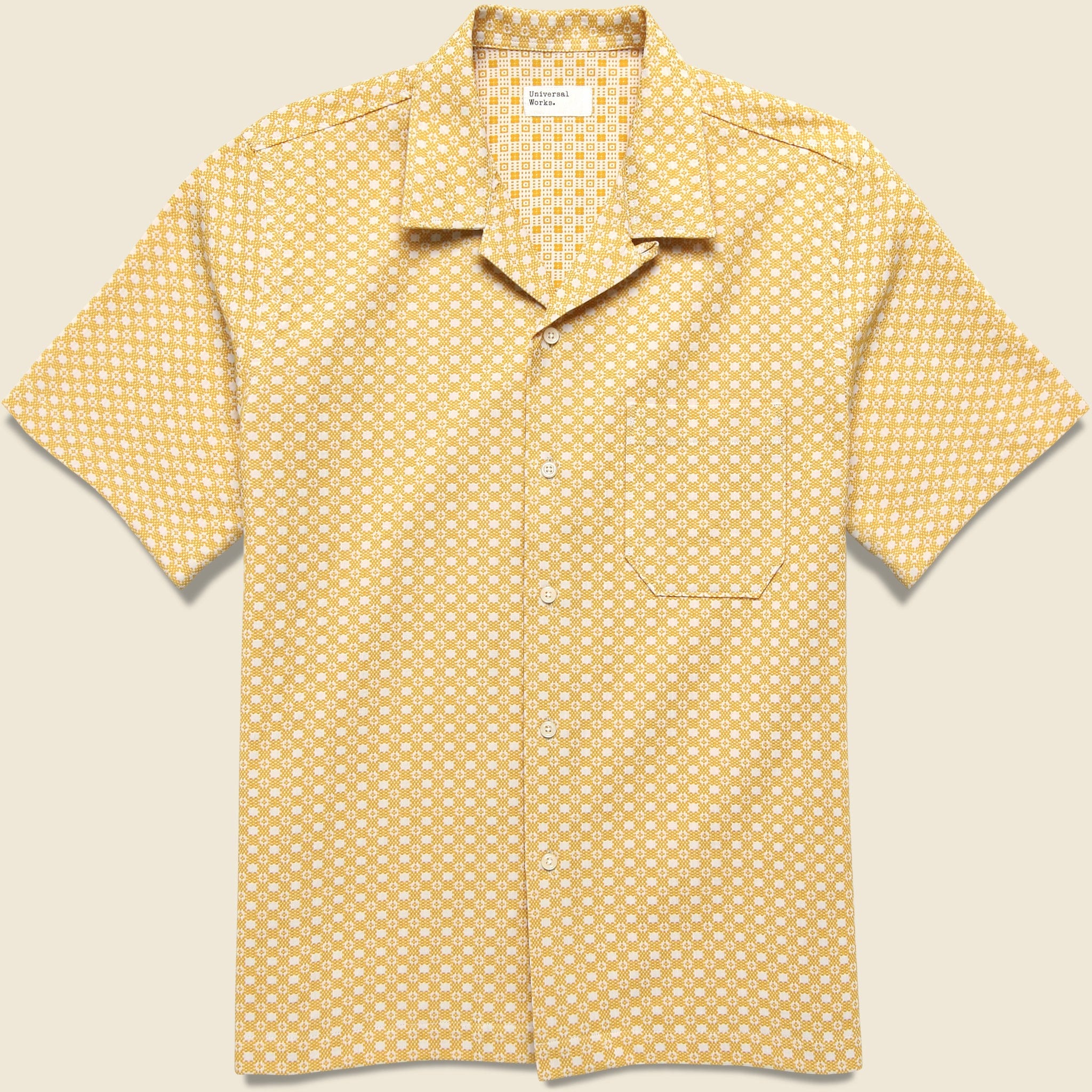 Tile Road Shirt - Yellow/White