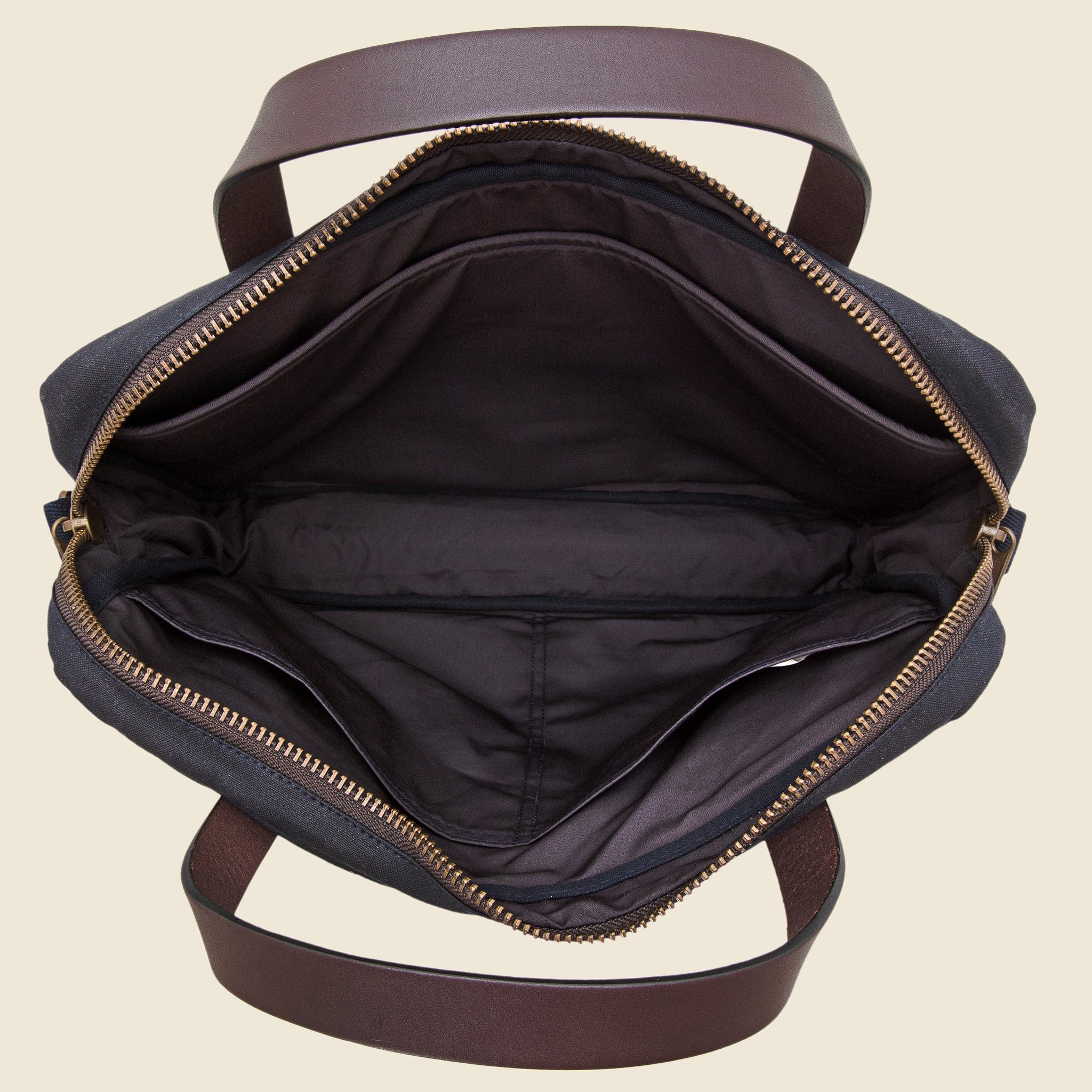Tin Cloth Compact Briefcase - Navy - Image 3