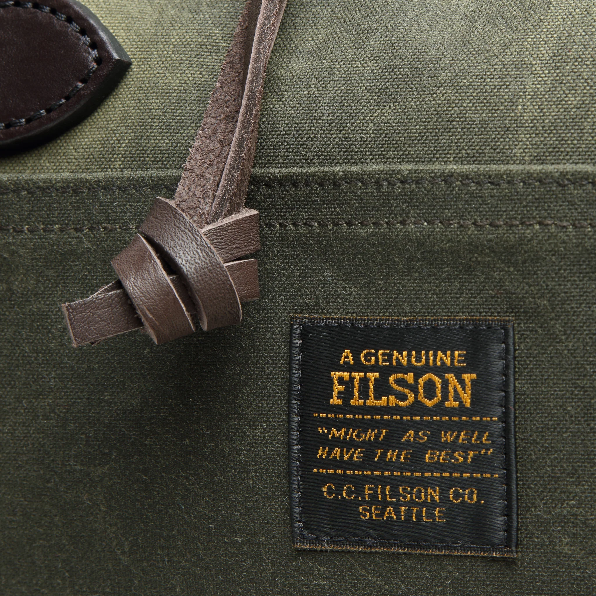 Tin Cloth Compact Briefcase - Otter Green - Image 4