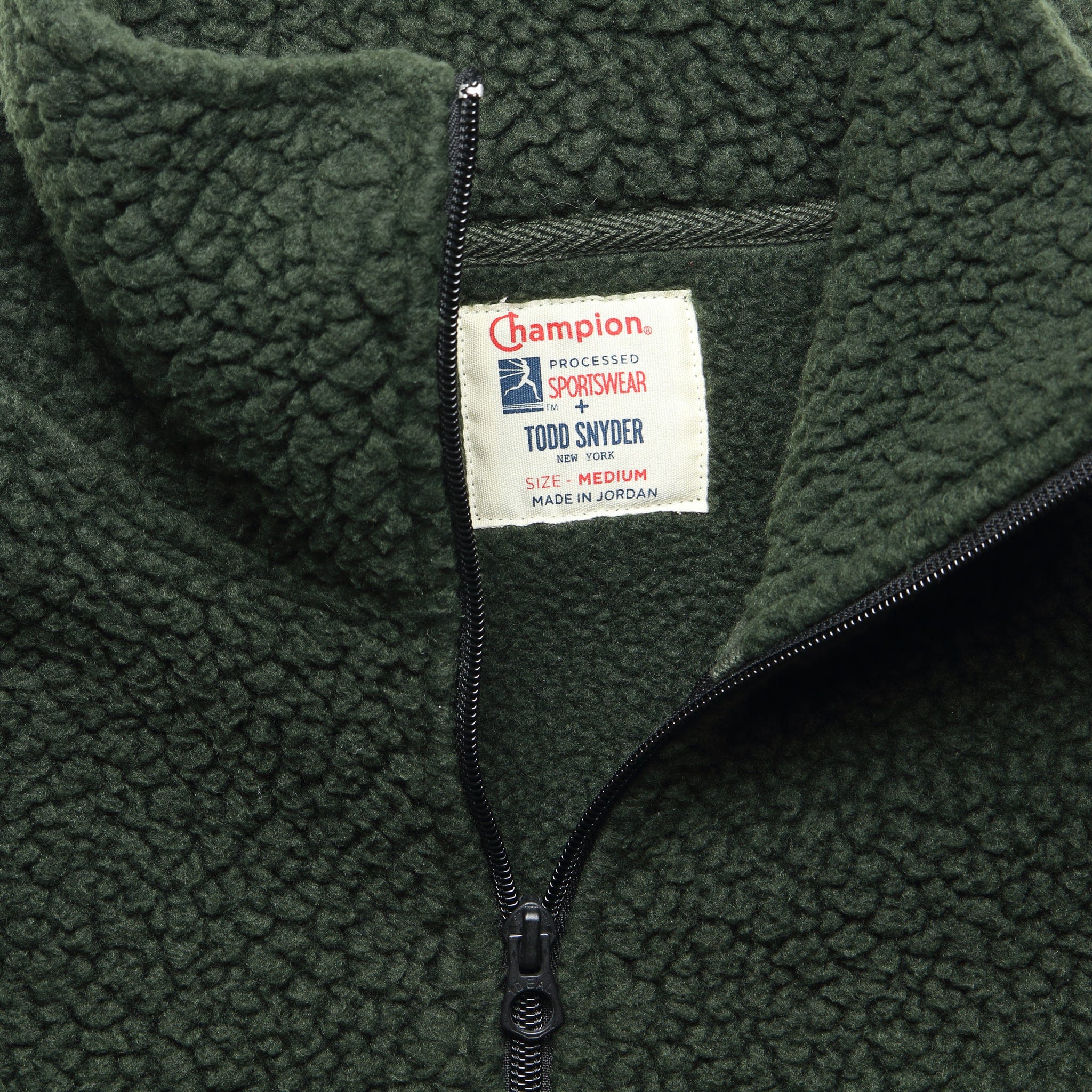 Todd Snyder + Champion - Sherpa Jacket - Olive - Image 3