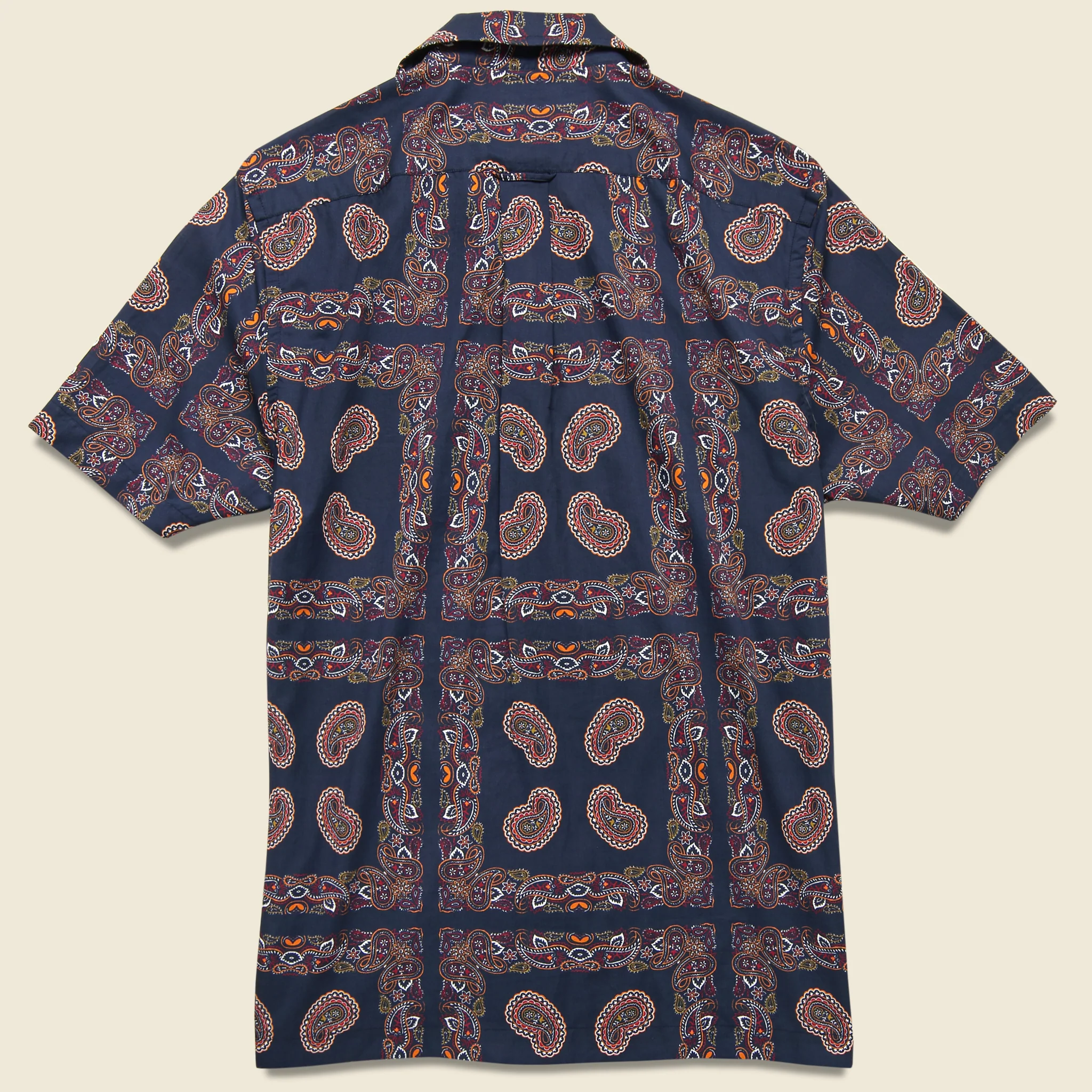 Bandana Camp Shirt - Navy - Image 2