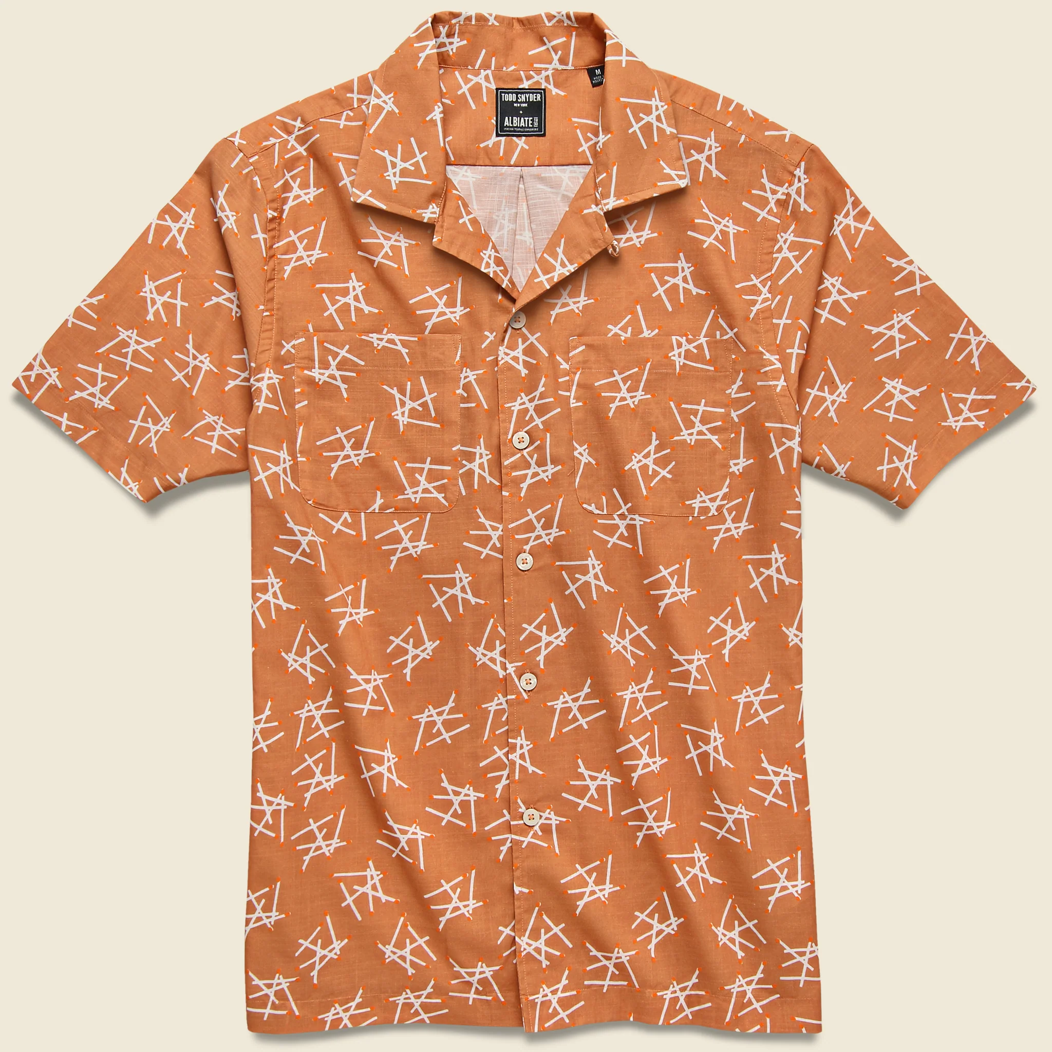 Matchstick Camp Shirt - Peach