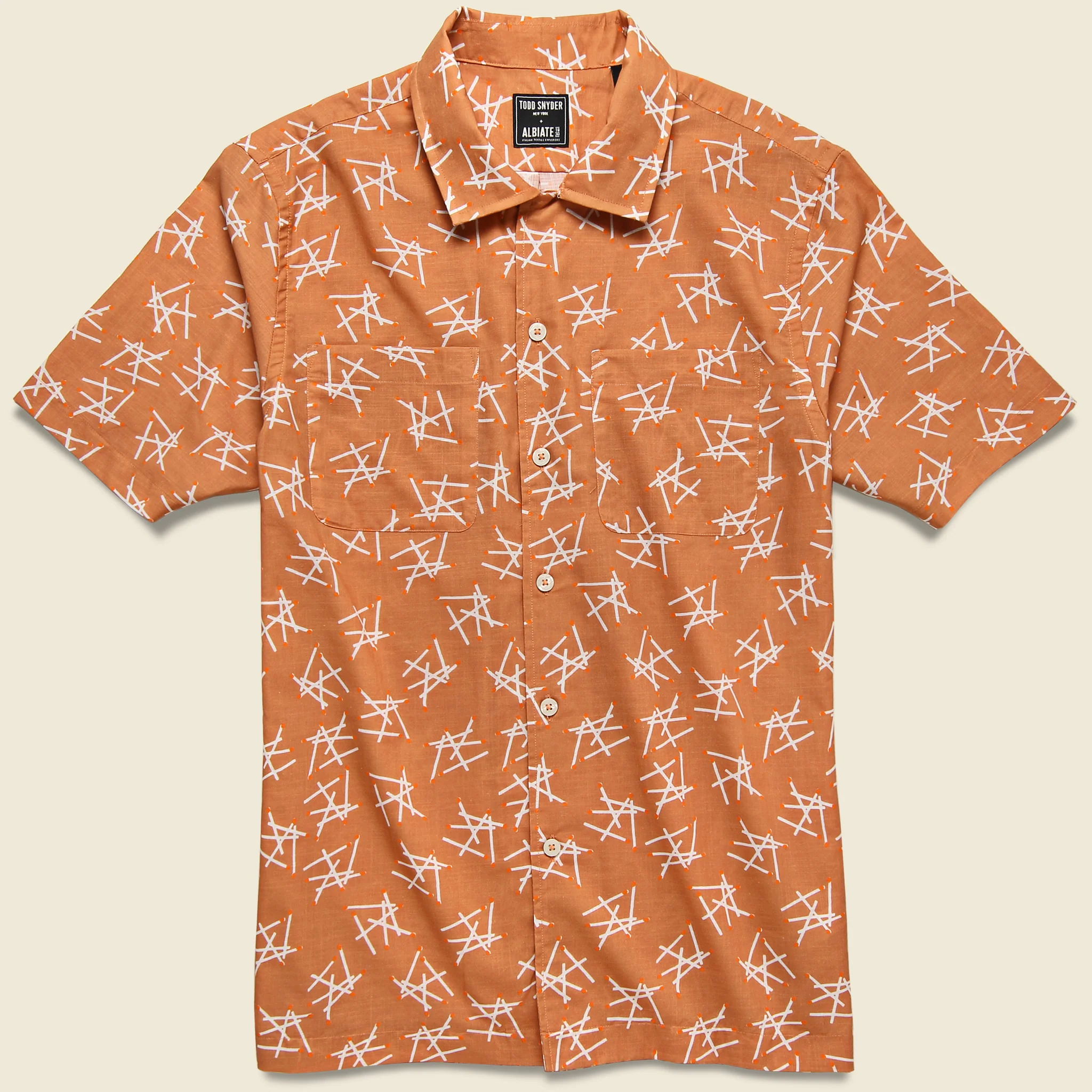 Matchstick Camp Shirt - Peach - Image 2