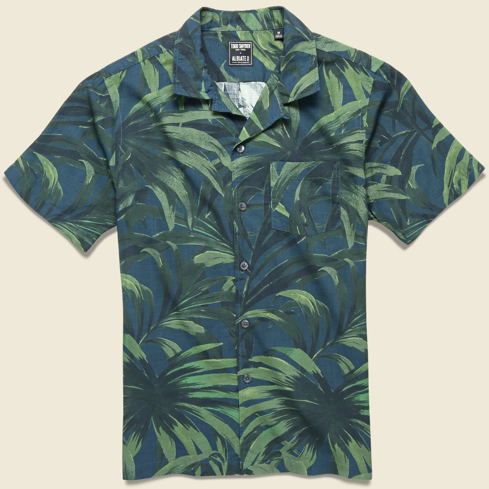 Palm Print Shirt - Olive