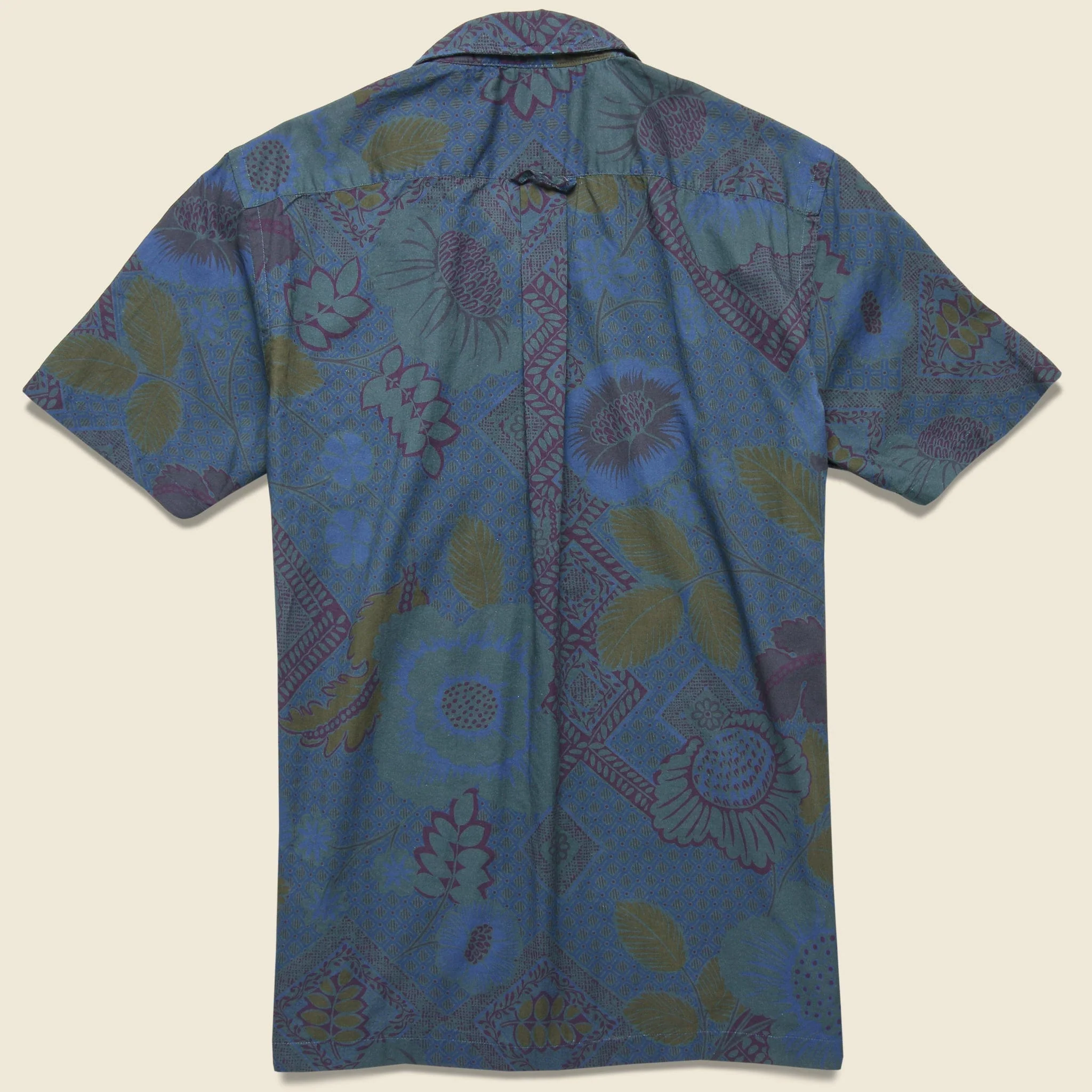 Scarf Print Shirt - Navy - Image 2